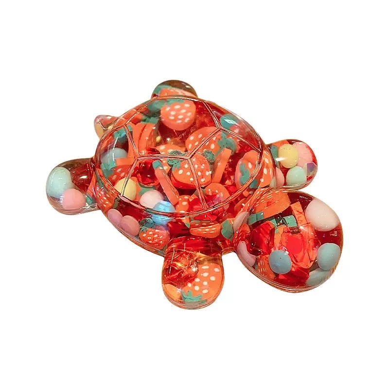 大号水果切入油乌龟大号桌面摆件入油对对碰玩偶可爱玩具盲盒详情图5