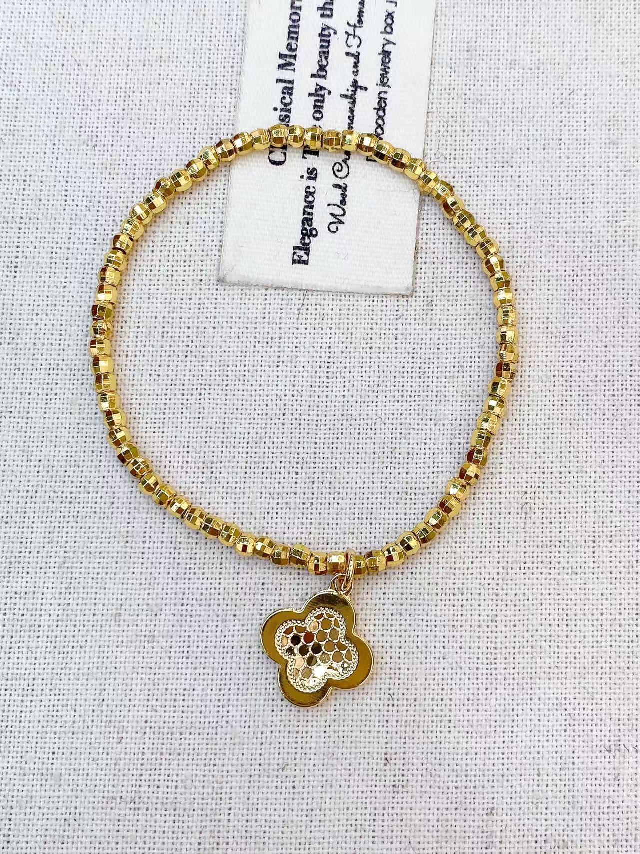 Cute copper gold-plated bracelet, women's fashionable jewelry, bracelet accessory gift