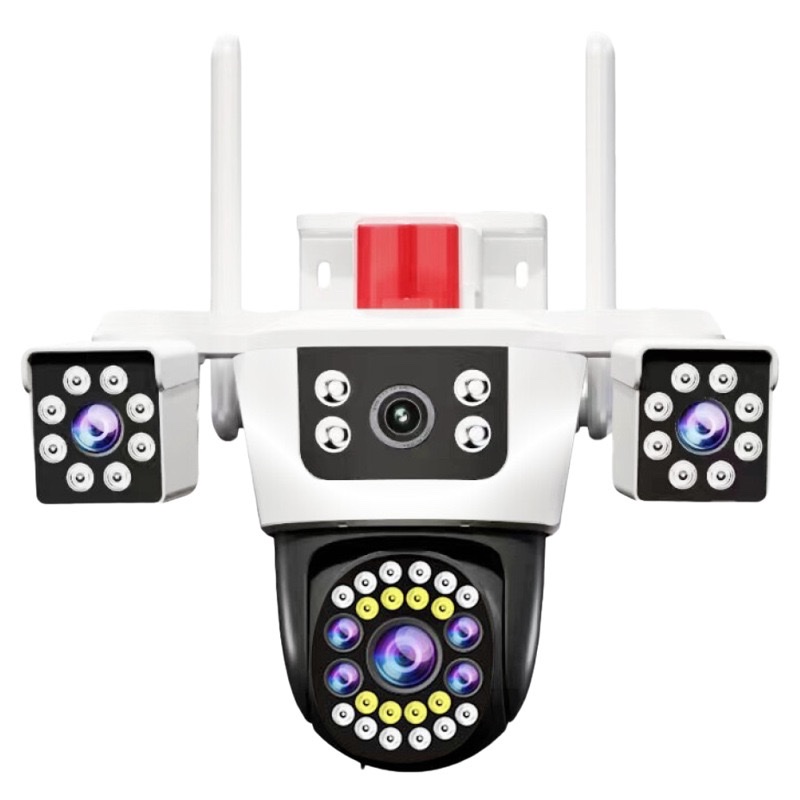 Outdoor home surveillance camera, 360-degree night vision security, WiFi smart outdoor mobile network, wide-angle infrared detail image 2