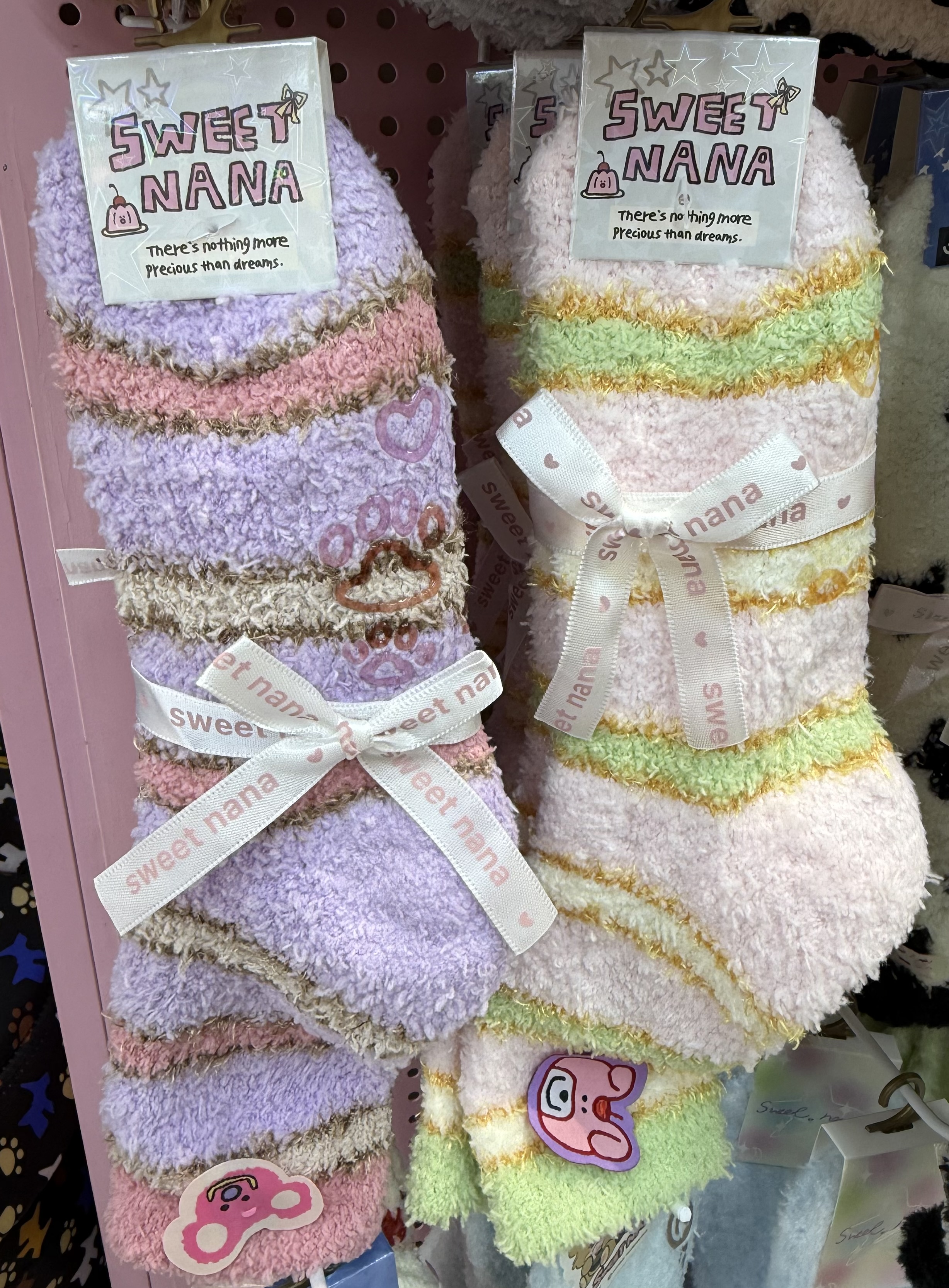睡眠袜加厚保暖珊瑚绒袜子女中筒袜秋冬地板袜可爱卡通家居袜毛绒
