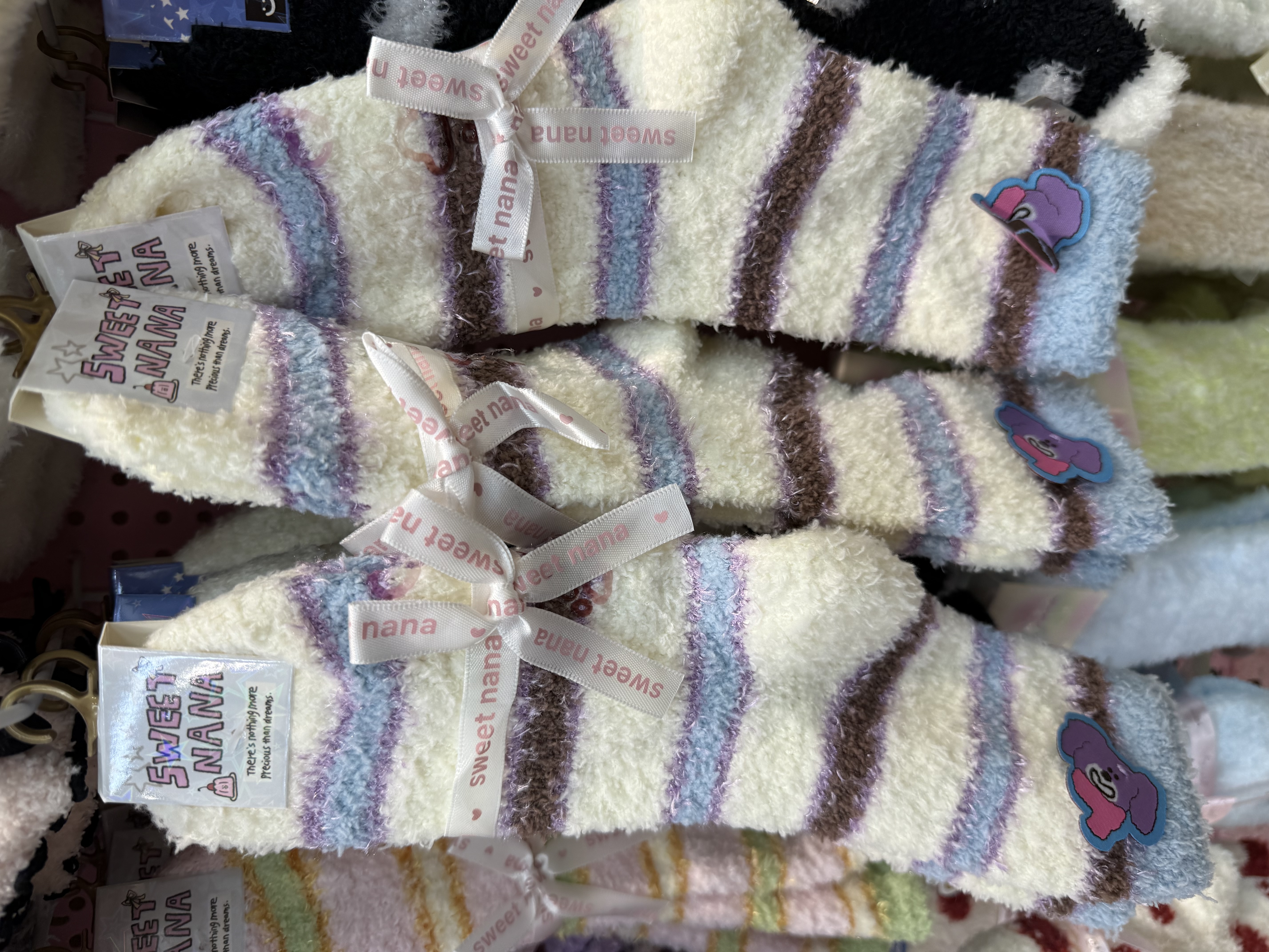 秋冬睡觉穿地板袜可爱卡通家居袜毛绒袜子女加厚保暖珊瑚绒中筒袜