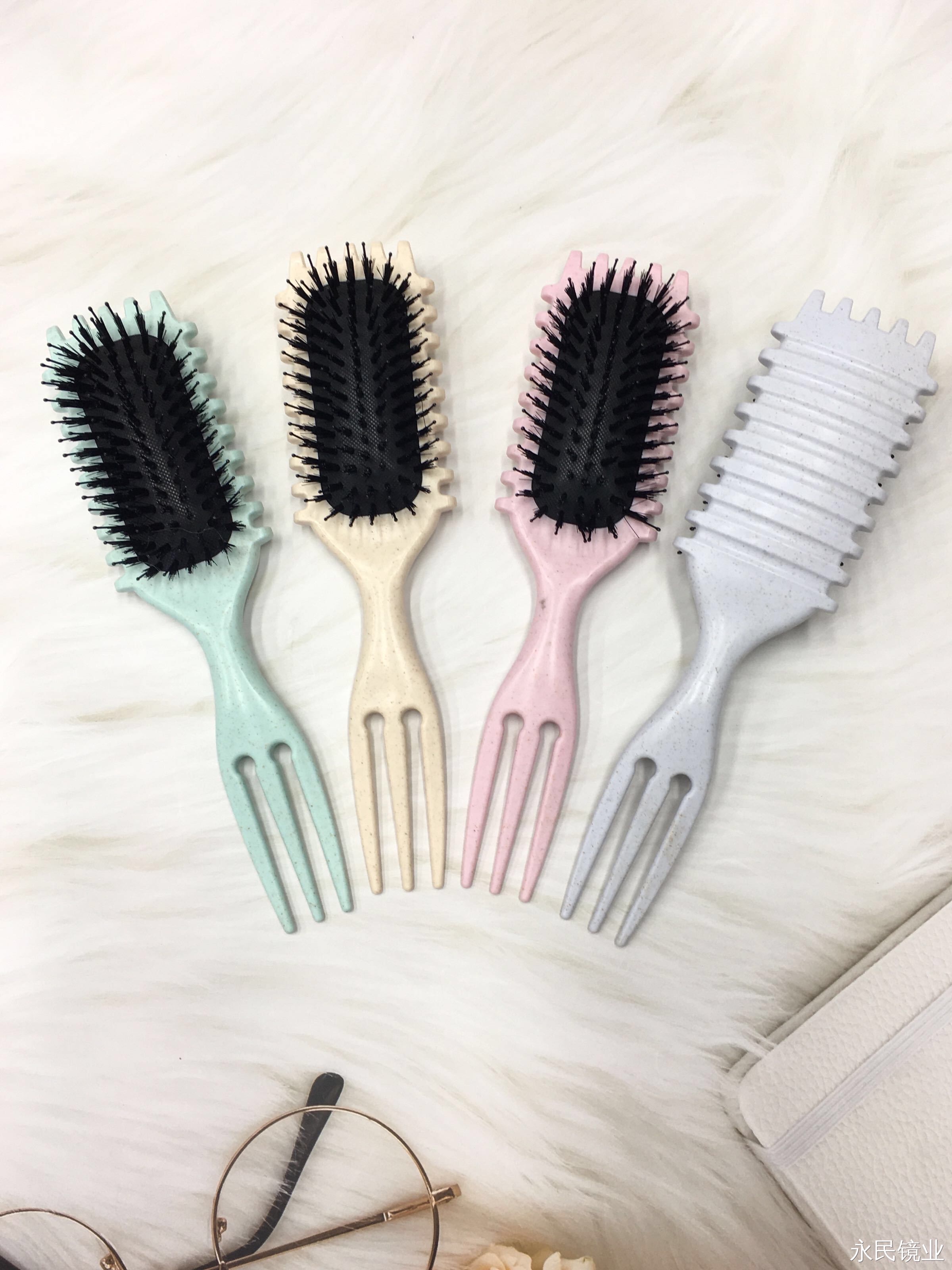 【永民镜业】1833植毛梳 头皮护理舒适手感美发工具详情图2