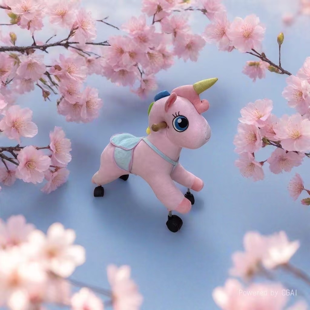 儿童卡通摇摇车宝宝婴儿摇椅儿童玩具适合0-3岁幼儿摇摇车带音乐安全耐用滑滑车