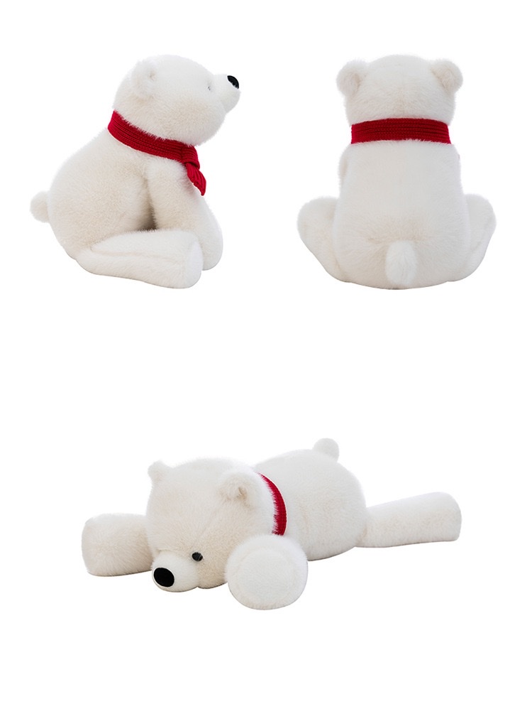 卡通呆萌围巾北极熊公仔毛绒玩具泰迪熊抱抱熊玩偶儿童安抚布娃娃 毛绒玩具创意潮流玩具详情图14