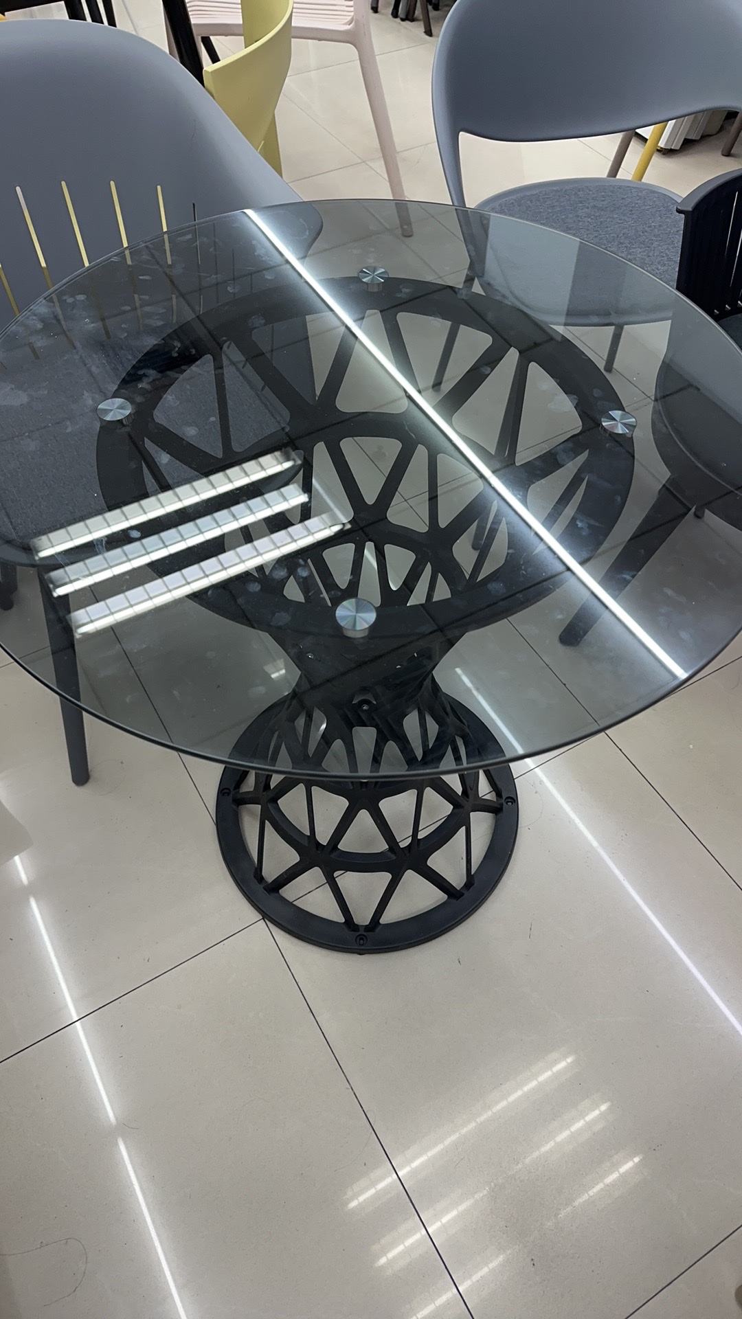 玻璃桌户外家用咖啡厅商场必备桌子
