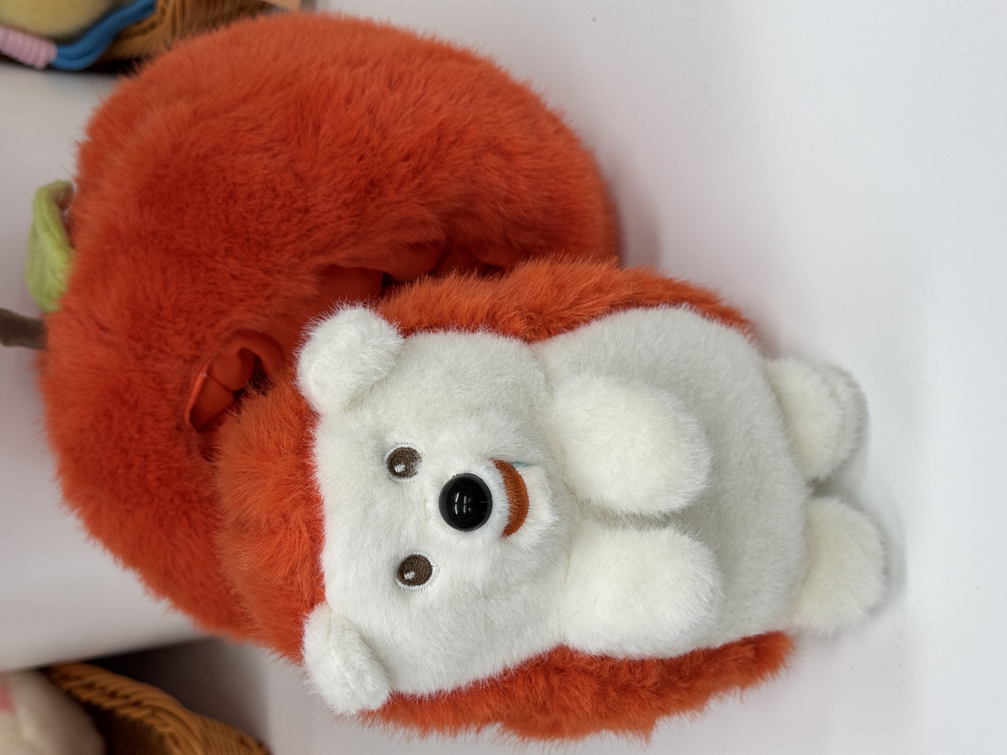 创意苹果刺猬毛绒玩具公仔情侣生日礼物可拆卸苹果窝可爱偷吃抱枕产品图