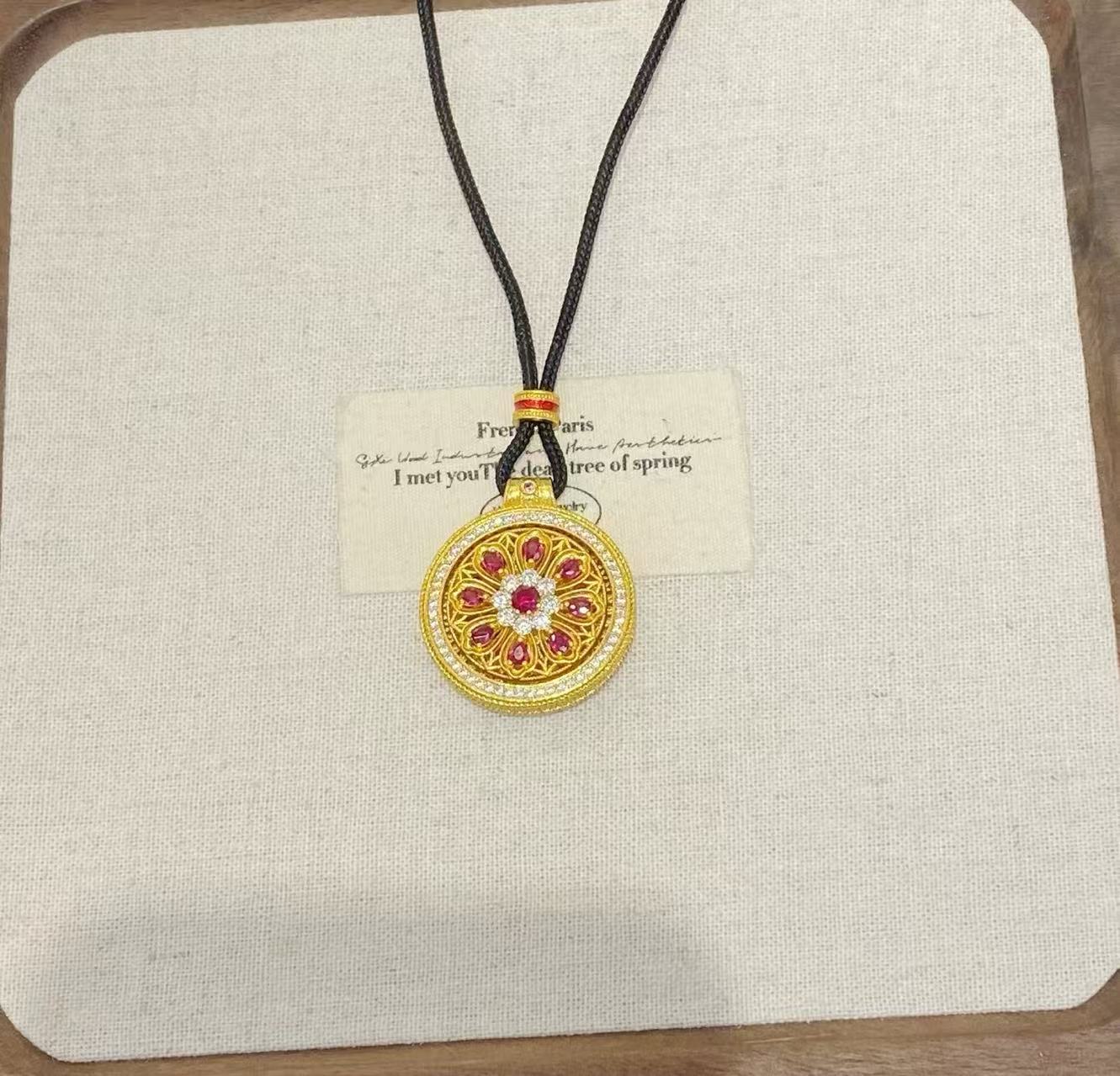 Women's long, simple sweater chain, antique cloth rope, 1 necklace, women's accessory, fashionable and versatile