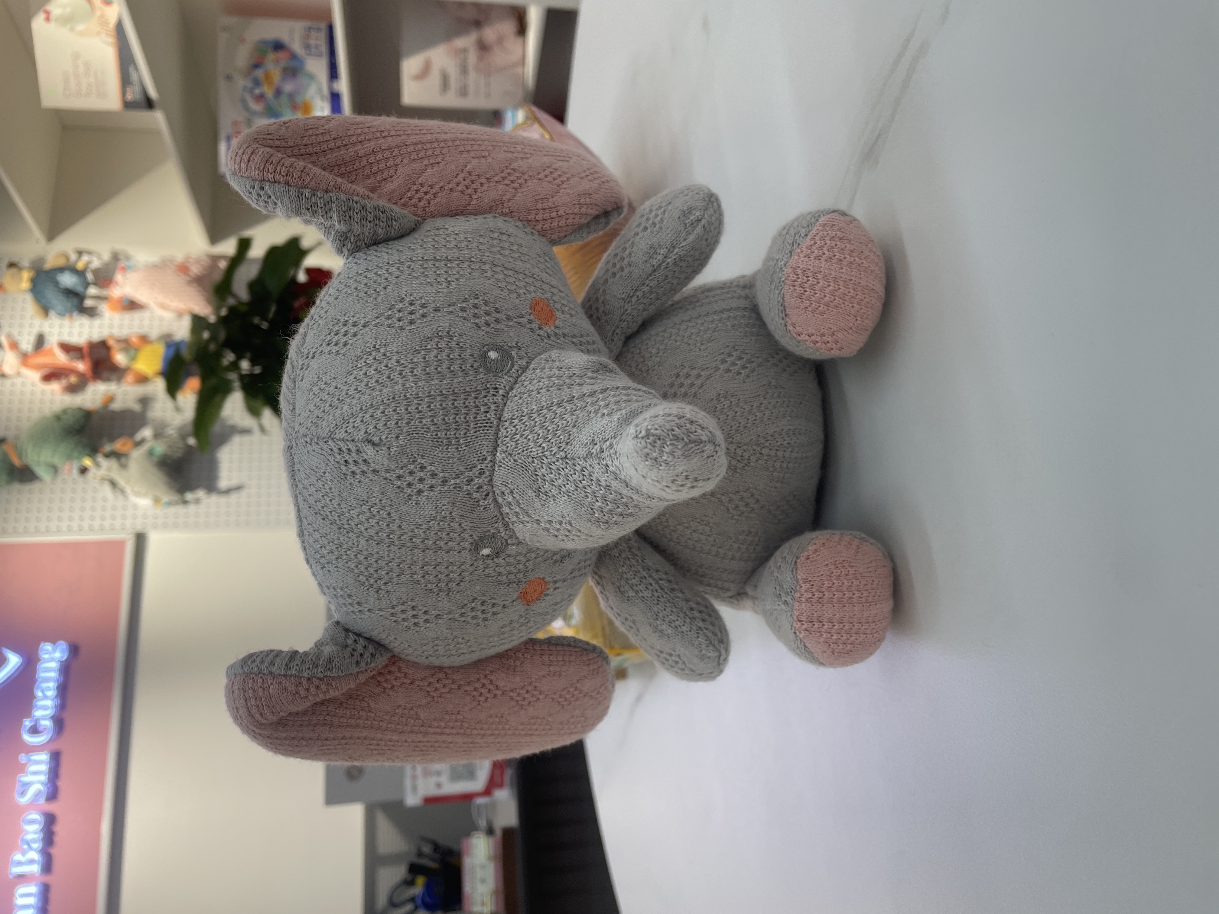 针织毛线安抚玩偶细节图