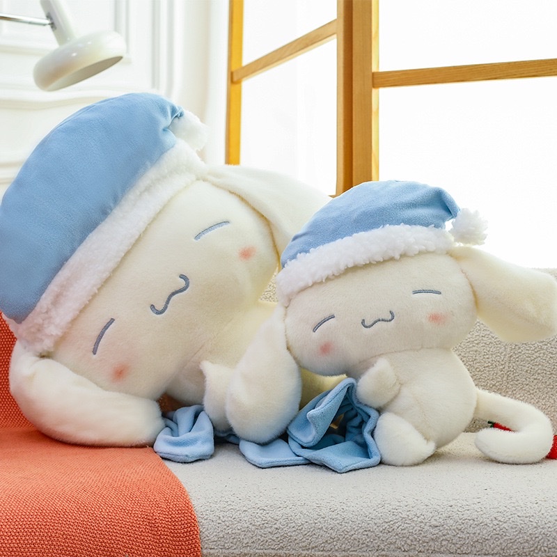 新款睡衣狗狗睡帽甜梦玩偶可爱毛绒公仔安抚陪睡布娃娃萌可爱毛绒玩具玩偶创意潮流玩具