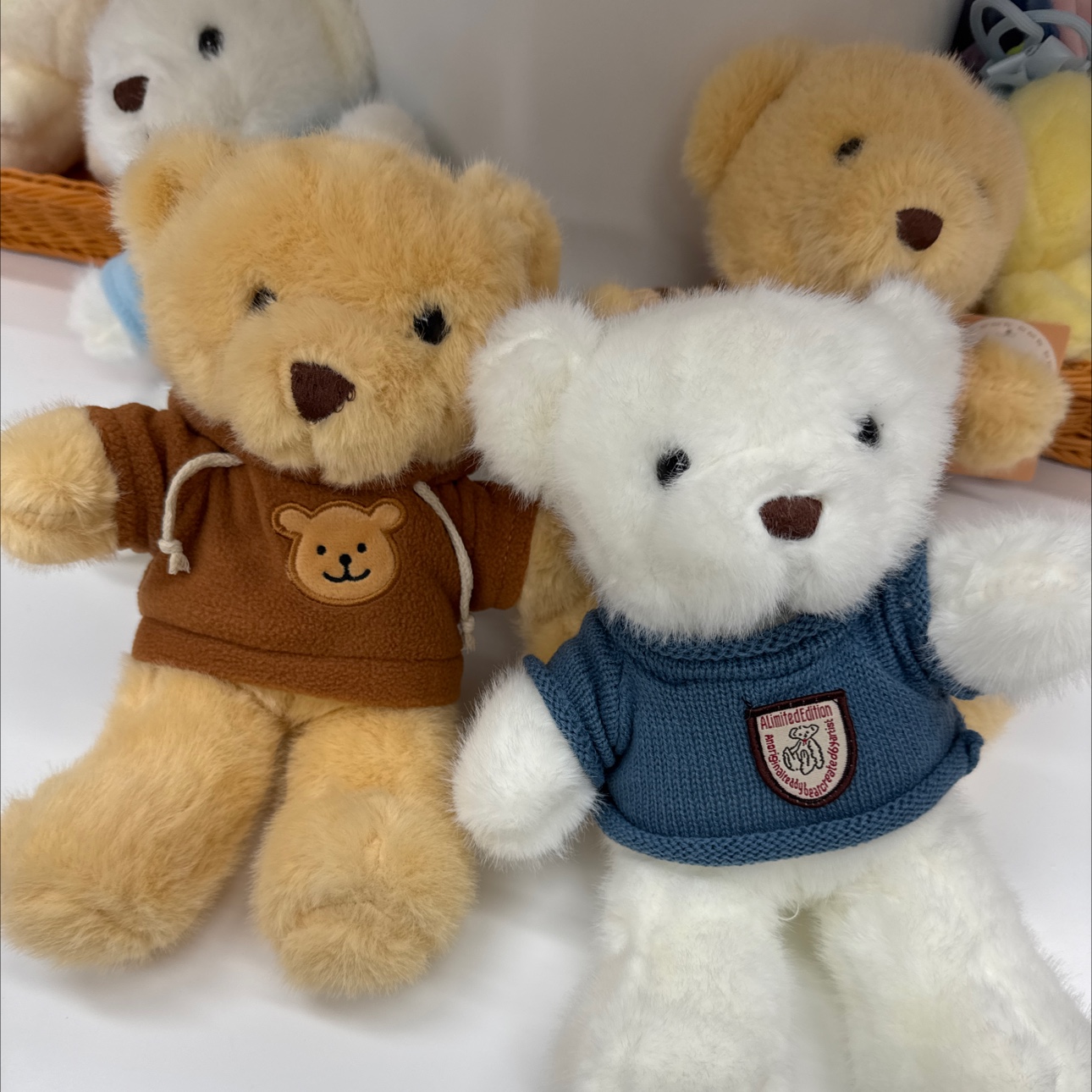 泰迪熊毛绒玩具现货生日礼物抛洒地摊活动礼品貂绒小熊玩偶