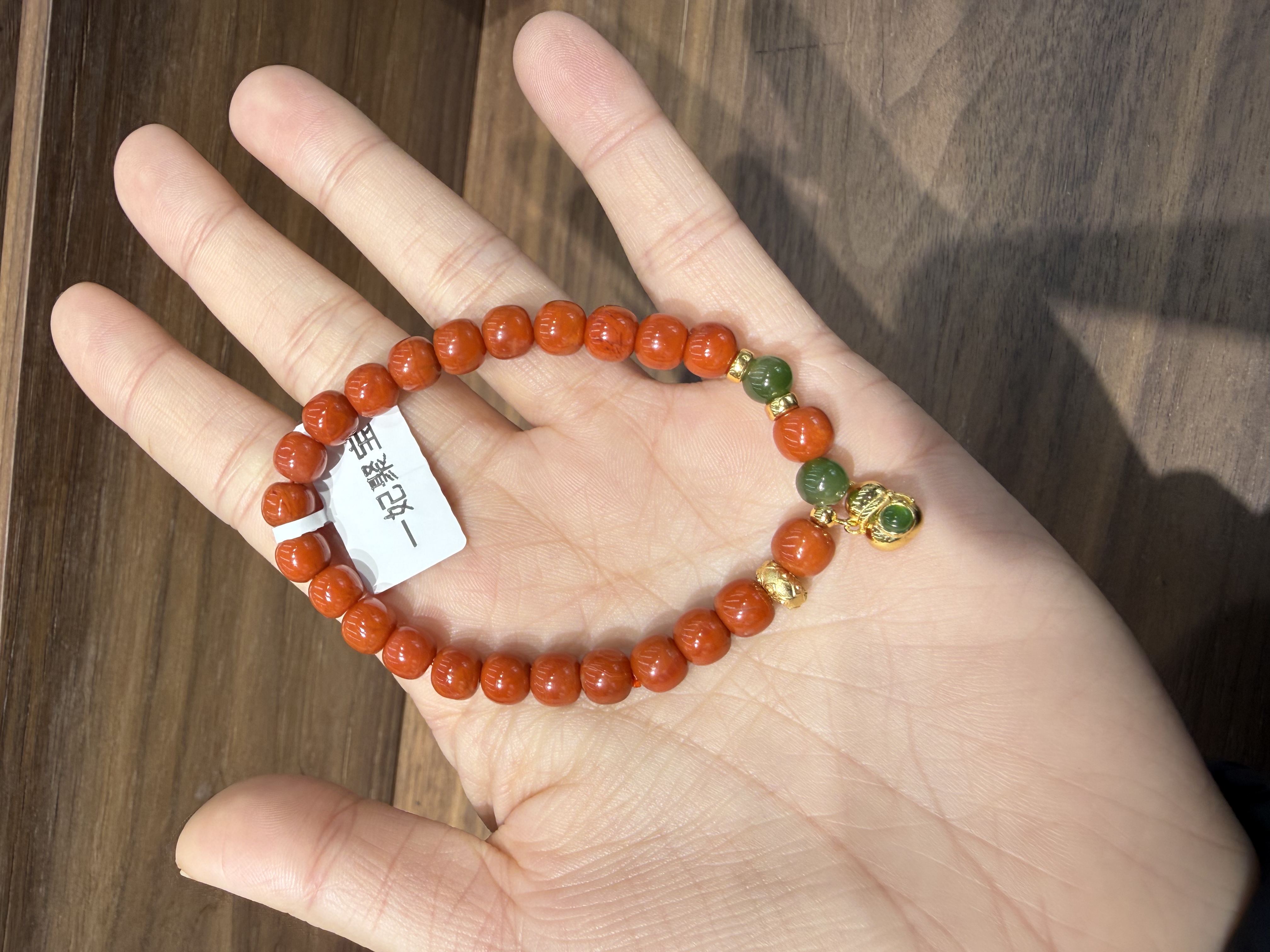 S925银南红手串详情图5