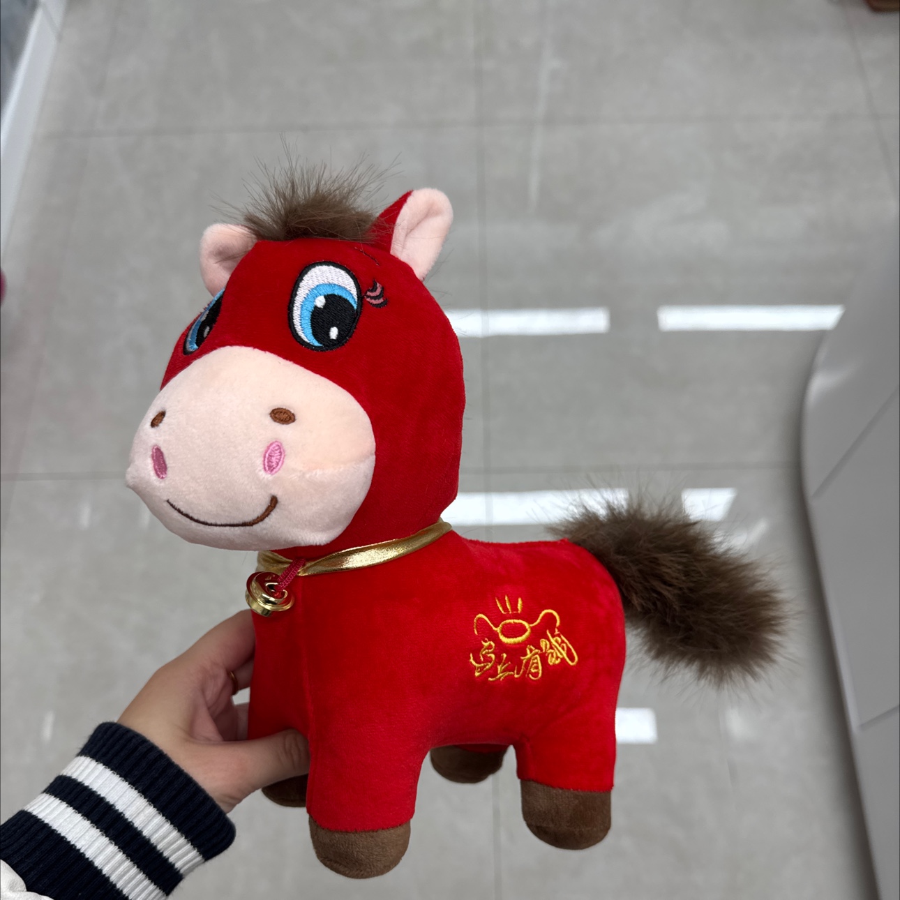2026马年吉祥物毛绒玩具生肖马公仔庆典活动年会纪念品批发25cm
