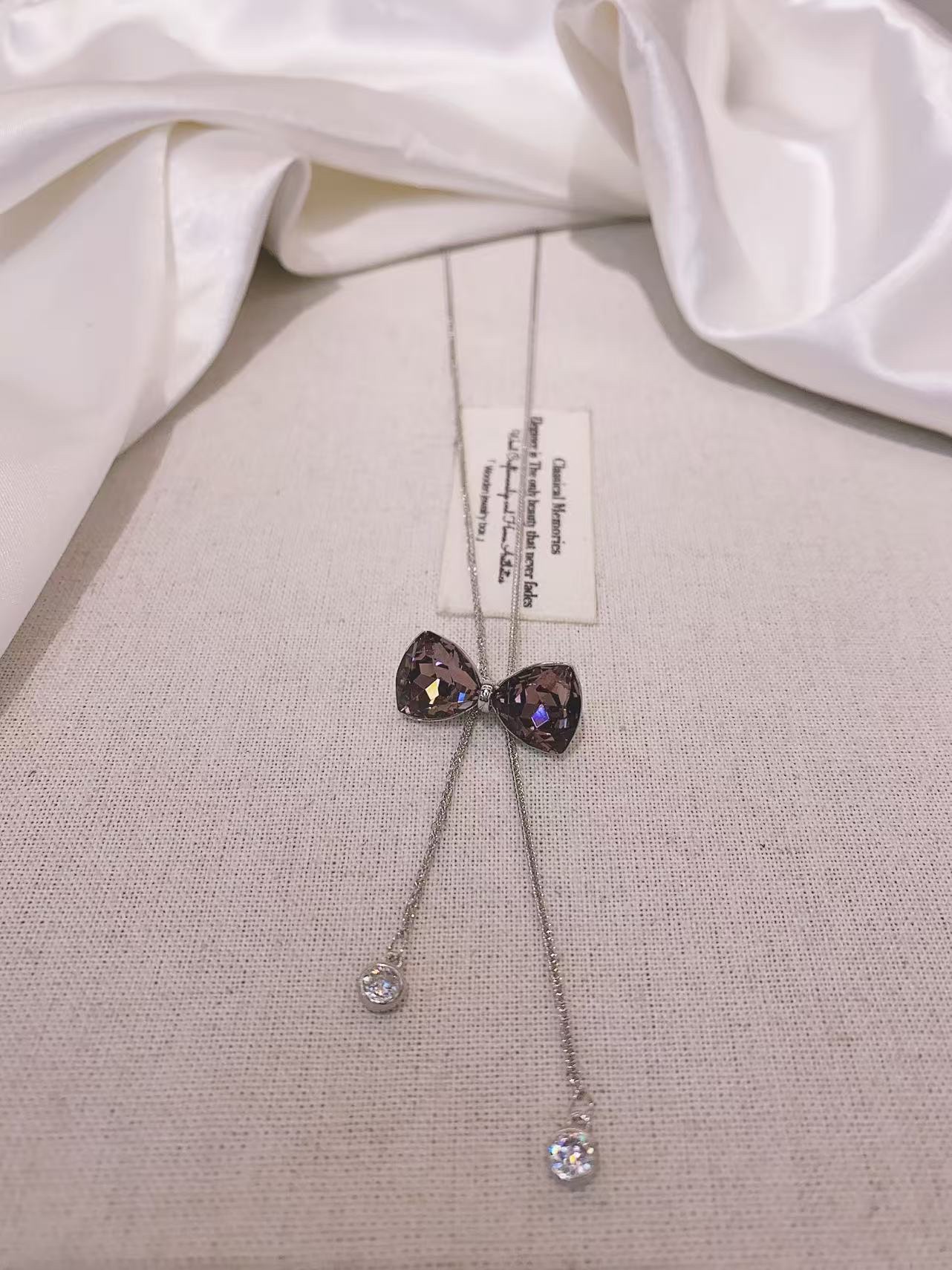 Water diamond melon chain copper gold-plated necklace, fashionable and versatile jewelry, simple and trendy for women