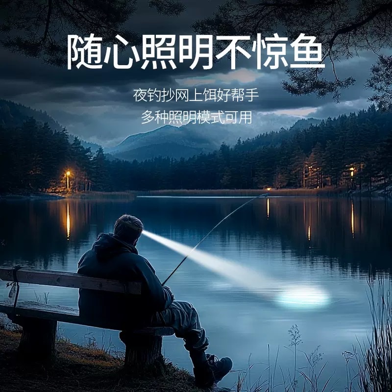 头戴式强光充电头灯cob钓鱼专用超亮超轻便携头灯感应灯超长续航细节图