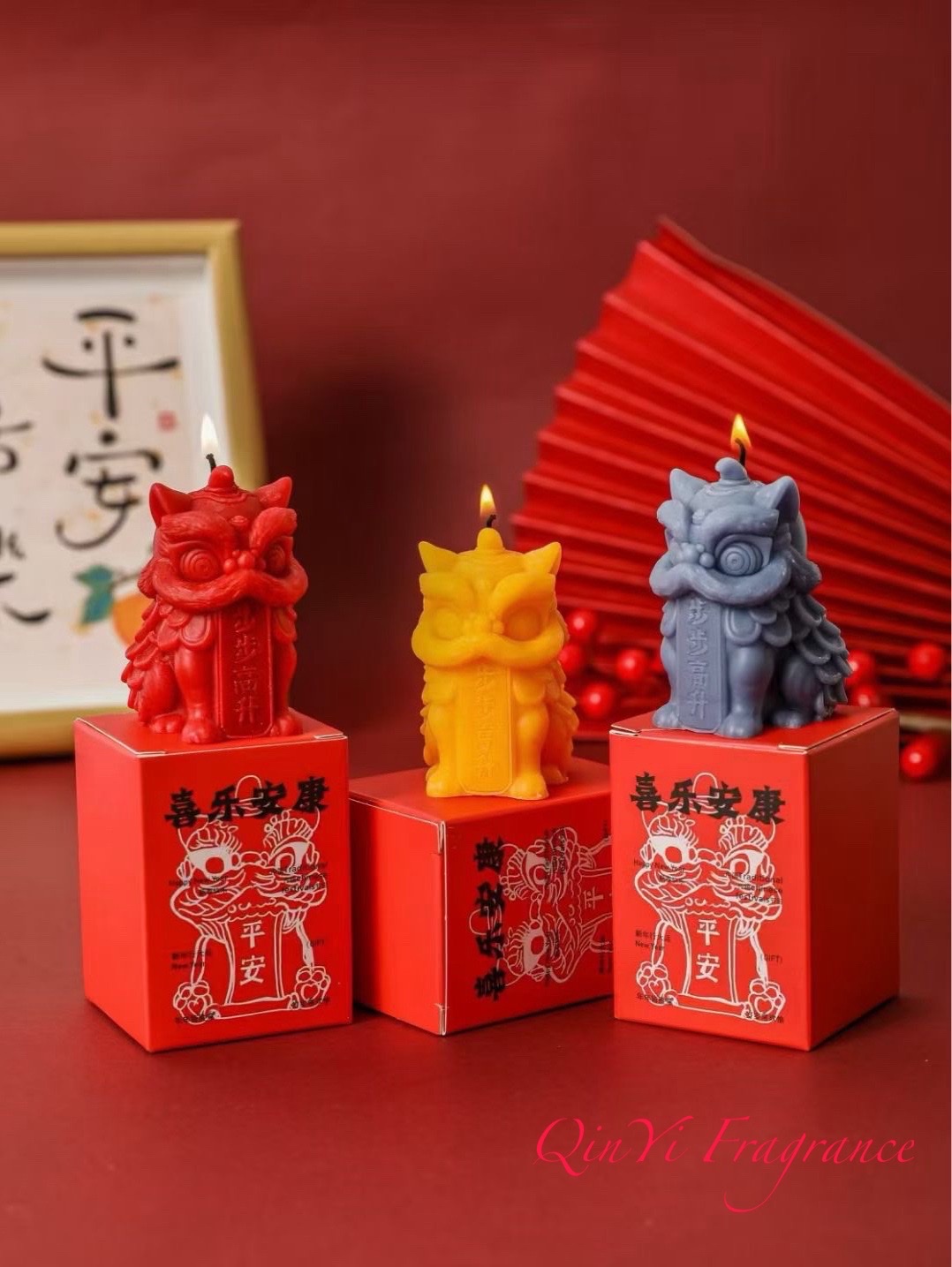 香薰蜡烛派对装圣诞香氛欧洲风情香味持久蜡烛香薰蜡烛香氛蜡烛礼品装中国风小红书