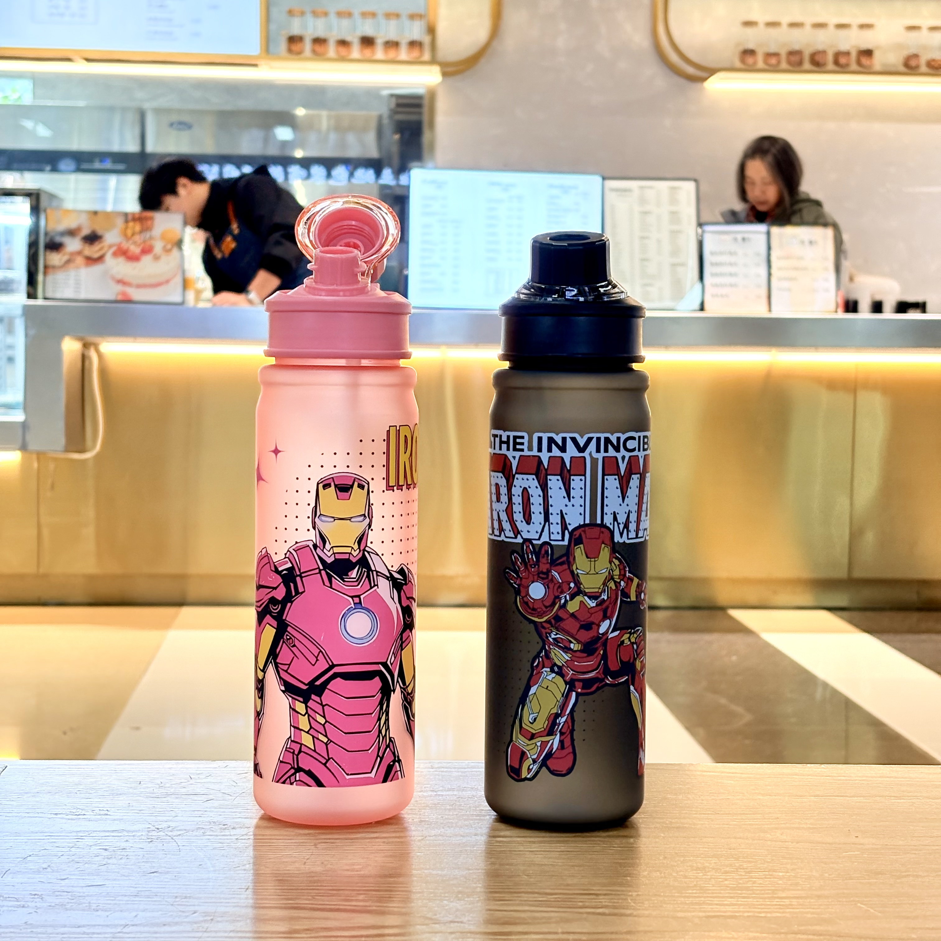 New large-capacity straw cup, frosted student plastic cup, personalized and simple water cup for travel Specification drawing