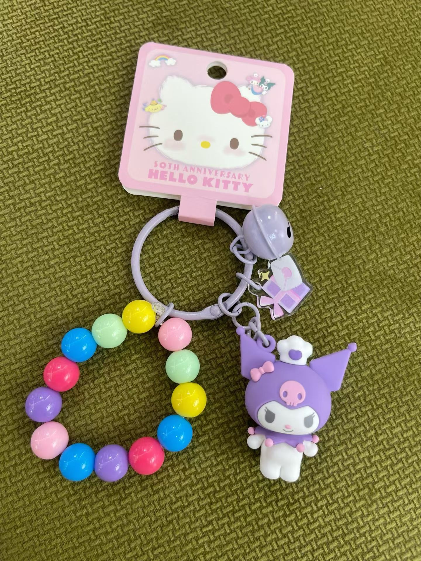 正版 三丽鸥 手链 钥匙链 手机链 潮品 装饰手机挂绳珠 卡通可爱详情图3
