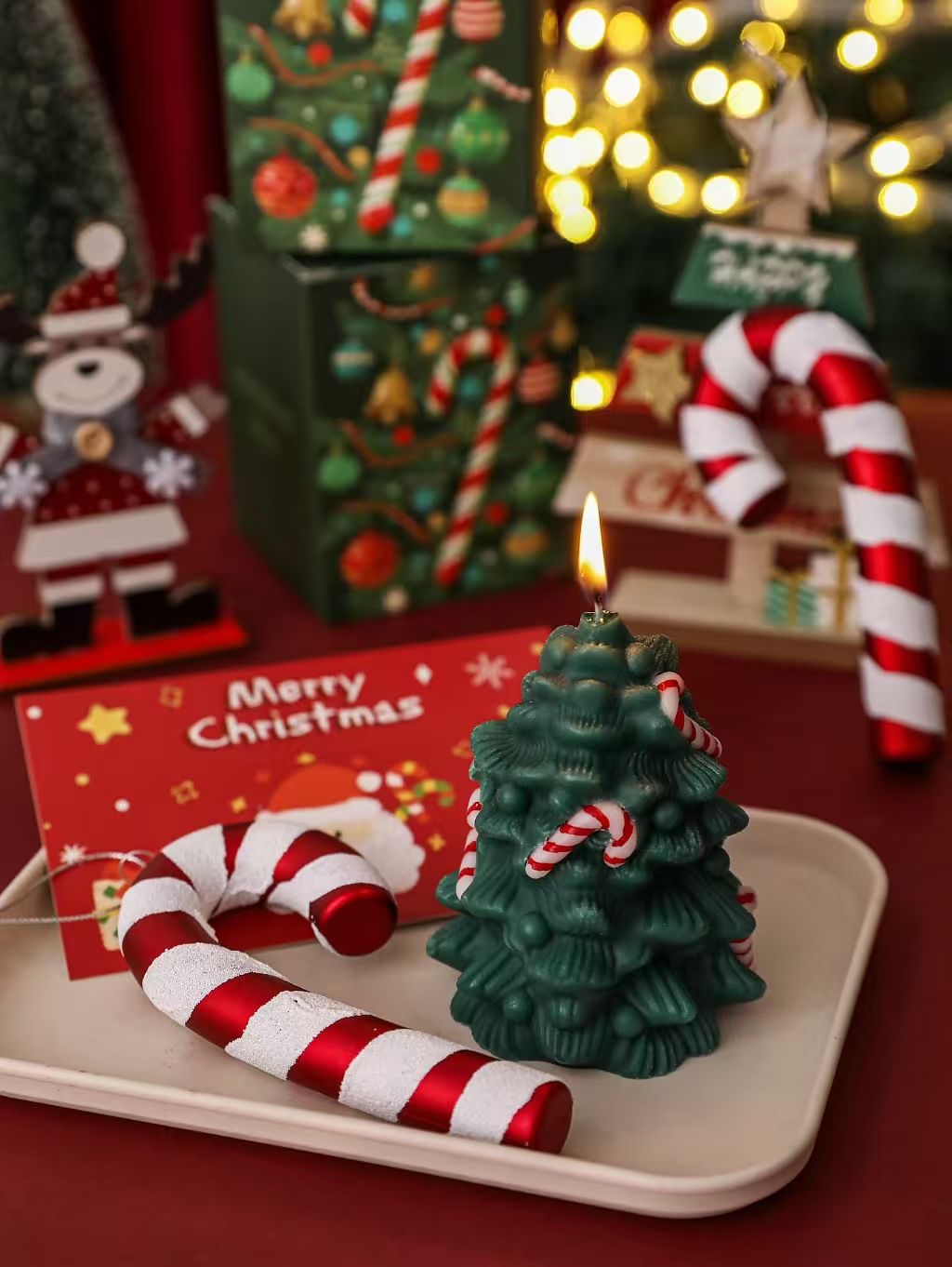 Aromatherapy candles Party set Christmas fragrance, European-style aromatherapy candles, aromatherapy candles Christmas tree atmosphere details Picture