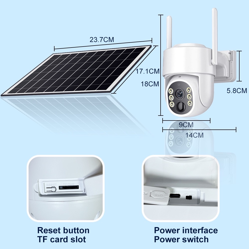 Solar Camera Wifi Solar Camera Outdoor waterproof monitoring home camera Application Scenario
