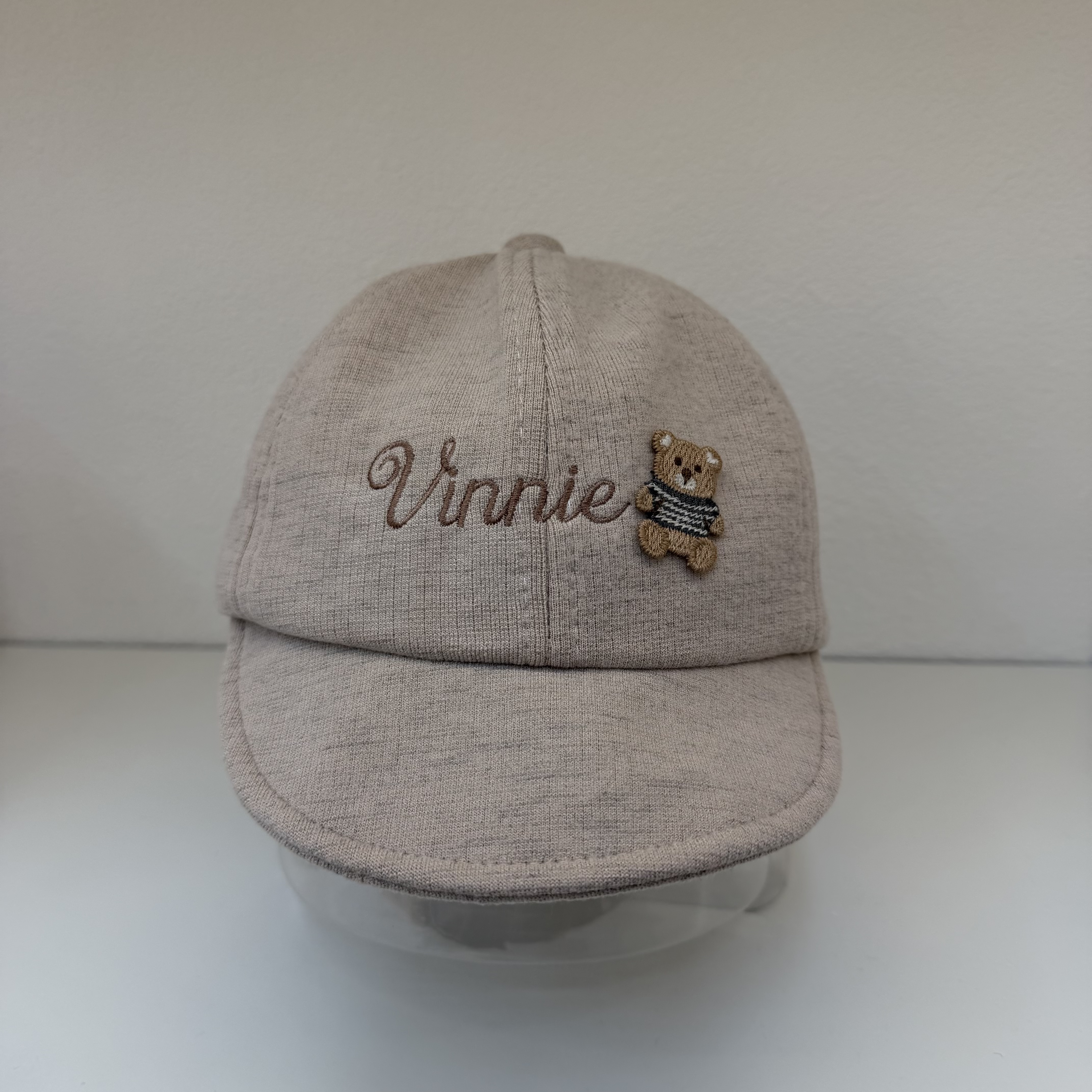 Niños dibujos animados gorra suave gorra de bebé primavera/otoño gorra de bebé lindo gorra de niño visera gorra de niño hombre y mujer bebé oso bordado gorra de béisbol Specification image