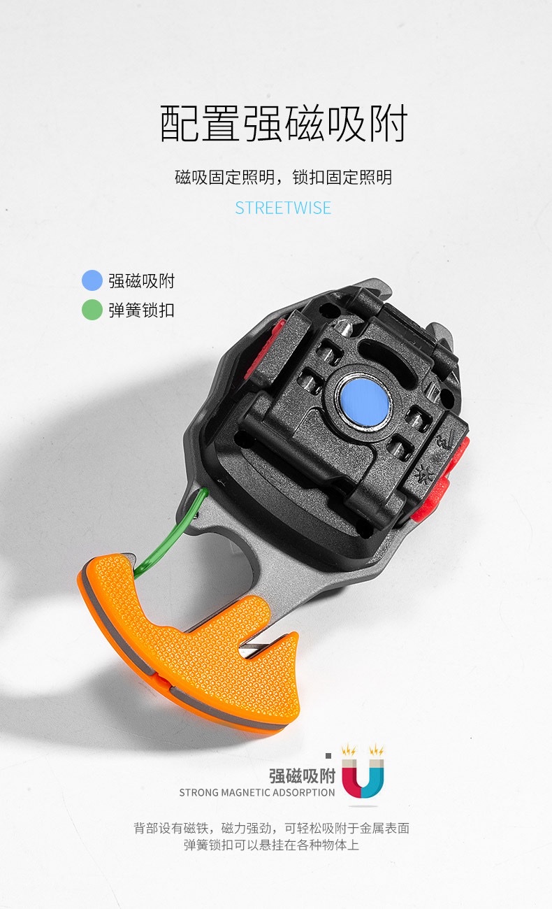 钥匙扣工作灯多功能点烟器充电便携露营汽修led强光迷你 野营灯详情图9