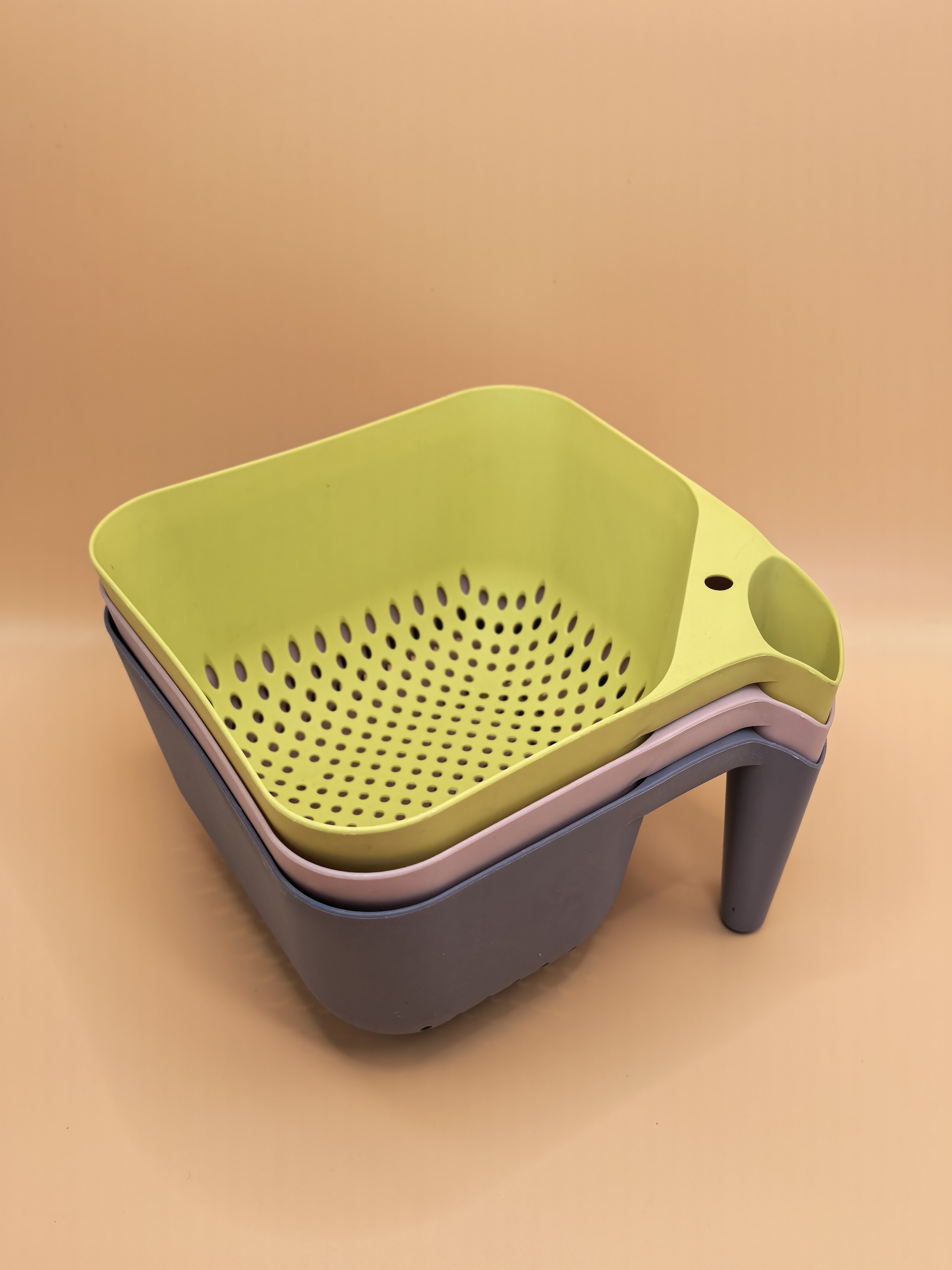 菱形漏水筐厨房用品百货沥水筐多功能收纳置物架家用厨房用品