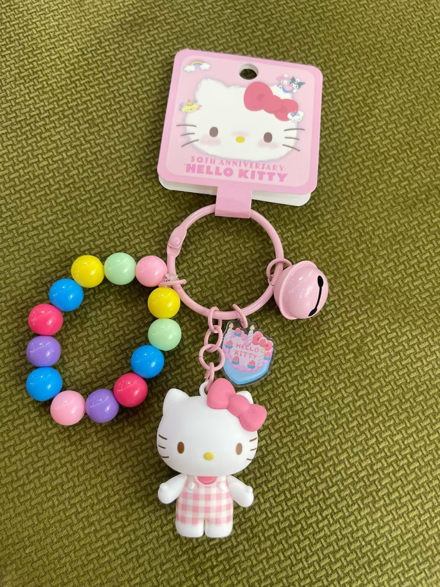 正版 三丽鸥 手链 钥匙链 手机链 潮品 装饰手机挂绳珠 卡通可爱