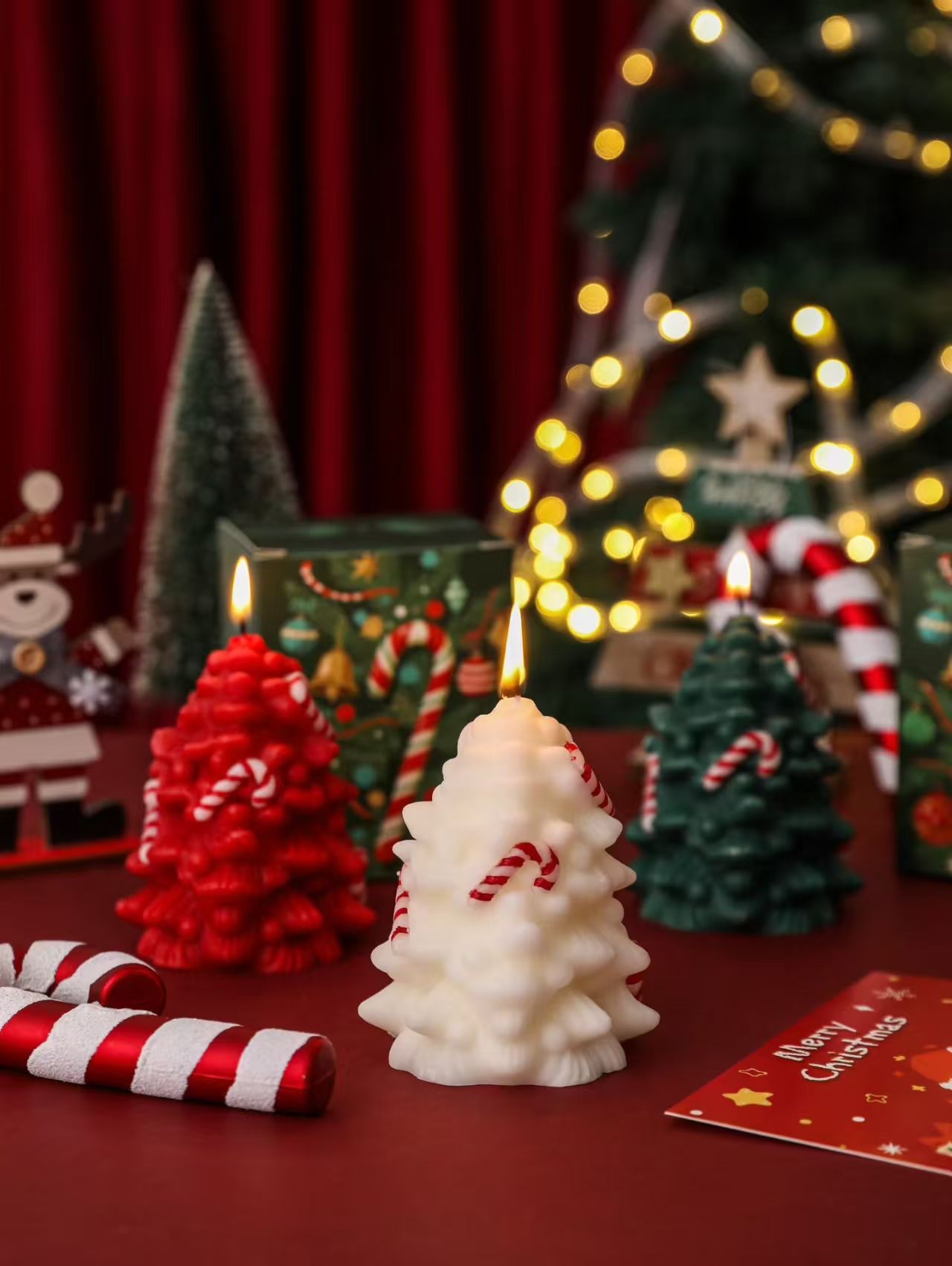 香薰蜡烛派对装圣诞香氛欧洲风情香薰蜡烛香薰蜡烛圣诞树氛围