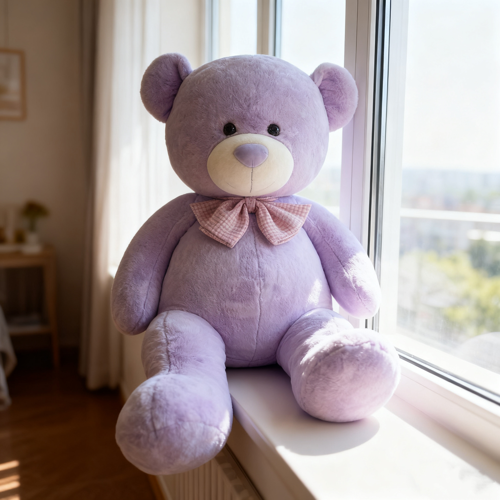 紫色大熊玩偶毛绒玩具熊猫布娃娃公仔女生生日礼物抱抱熊床上睡觉礼物