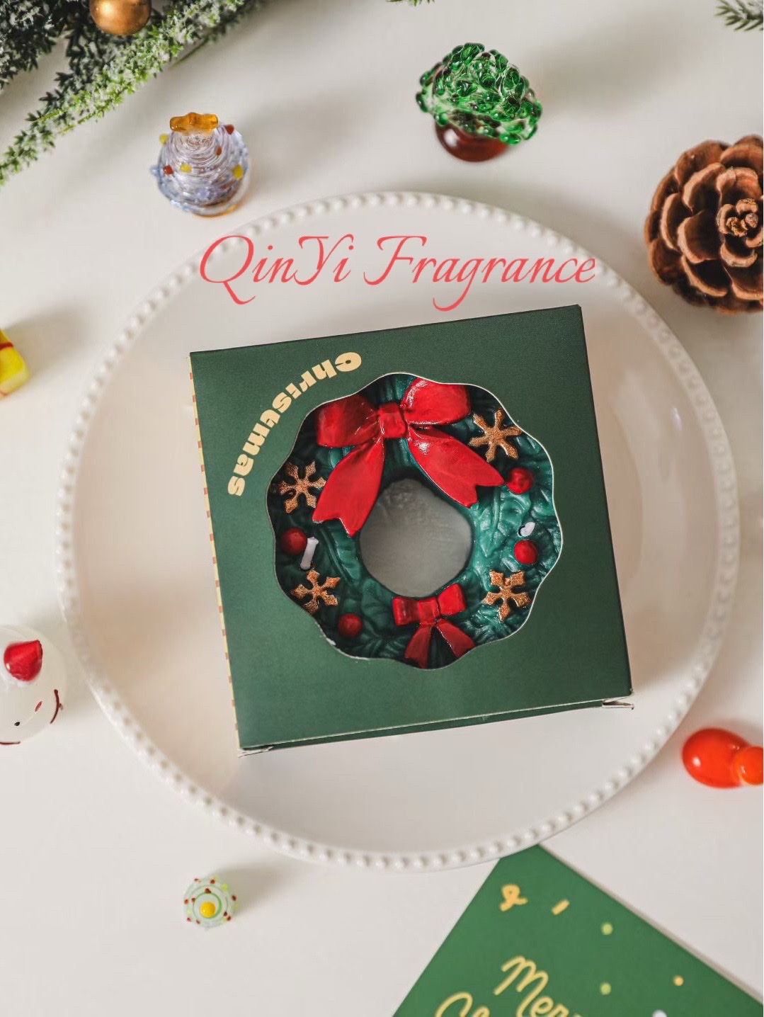欧洲香薰蜡烛派对圣诞香氛蜡烛香薰蜡烛装饰家用香味蜡烛圣诞花环圣诞节详情图6