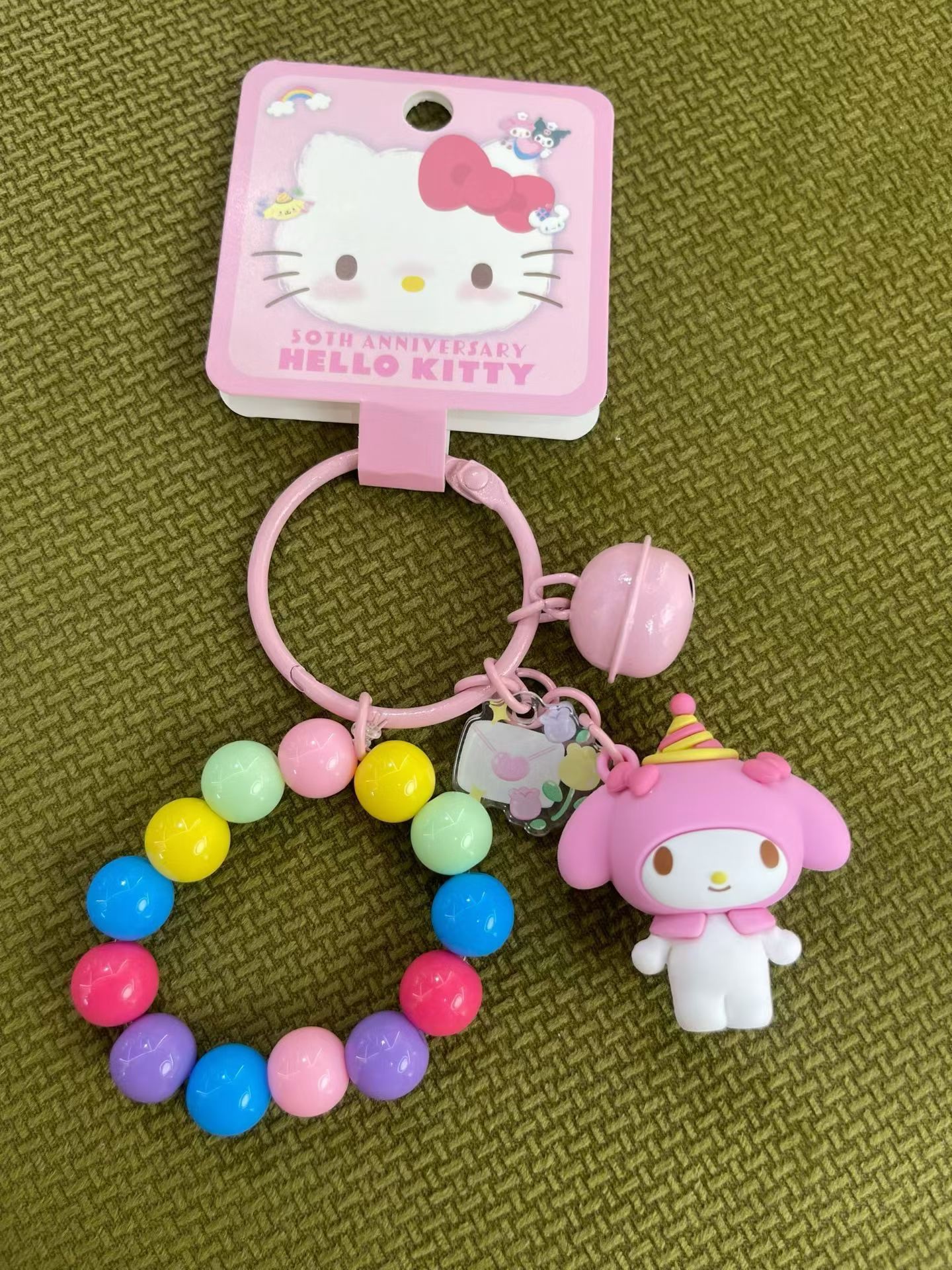 正版 三丽鸥 手链 钥匙链 手机链 潮品 装饰手机挂绳珠 卡通可爱详情图4
