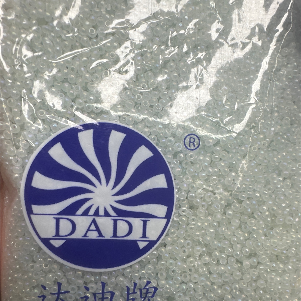 144浅绿彩色玻璃米珠 圆珠散珠套装 手作发饰耳环串珠配件