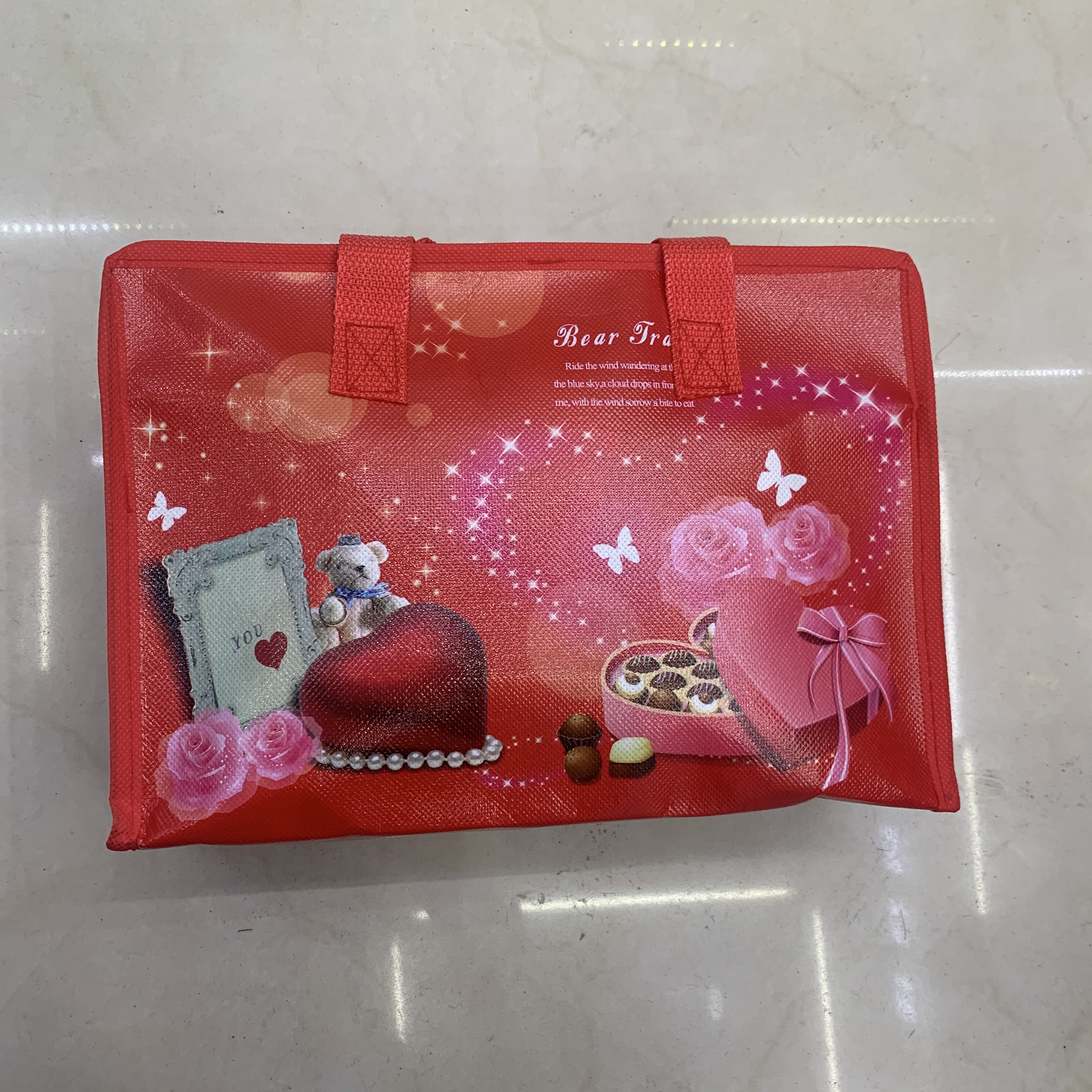 学生无纺布袋 无帆布袋子大容量手提袋便携收纳袋可折叠拎书手拎袋