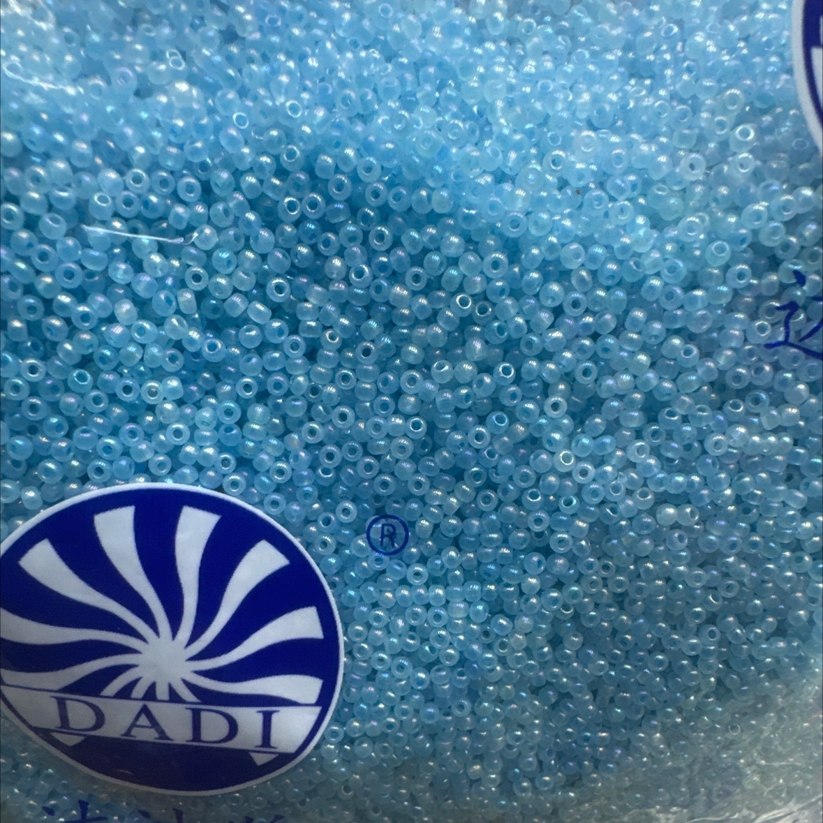 彩色玻璃米珠 圆珠散珠套装 手作发饰耳环串珠配件