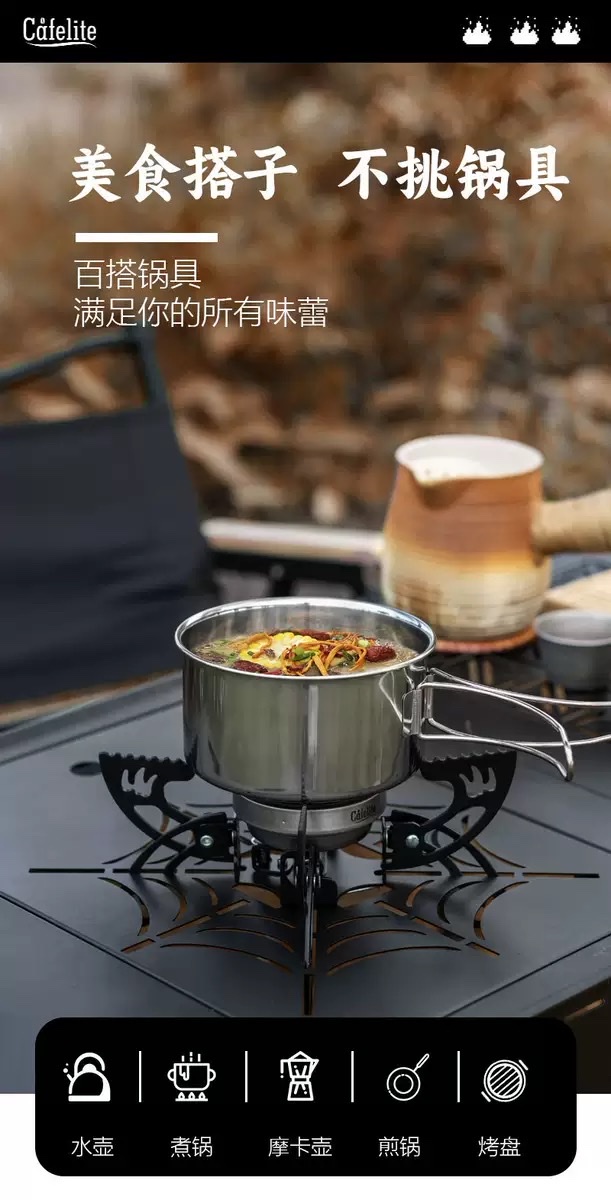 Outdoor direct injection infrared windmill stove, split infrared cassette stove, portable fireproof stove for camping and camping detail image 3