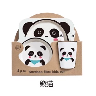 熊猫正方形五件套