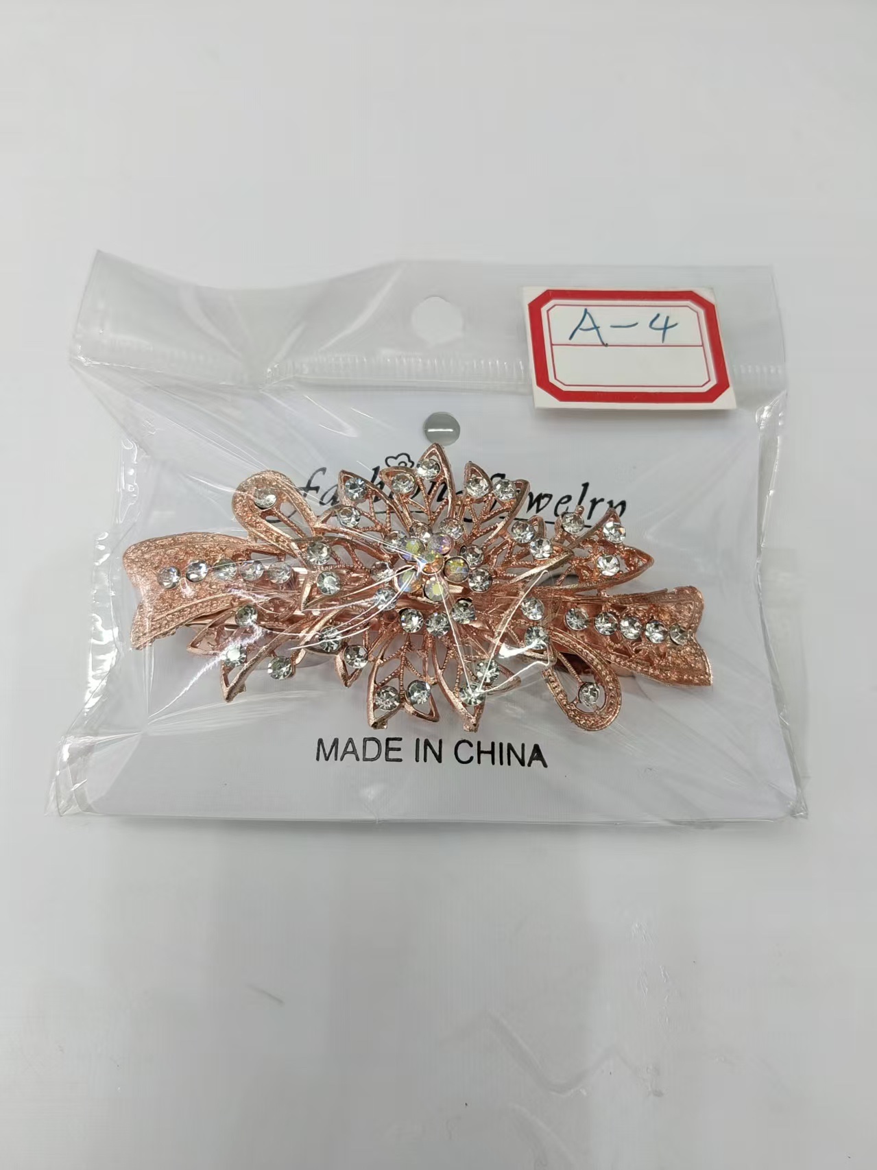 合金电镀 发夹 胸针 发针鸭嘴夹发夹抓夹可爱发饰发型夹发饰品发夹配饰 玫瑰金胸针详情图3