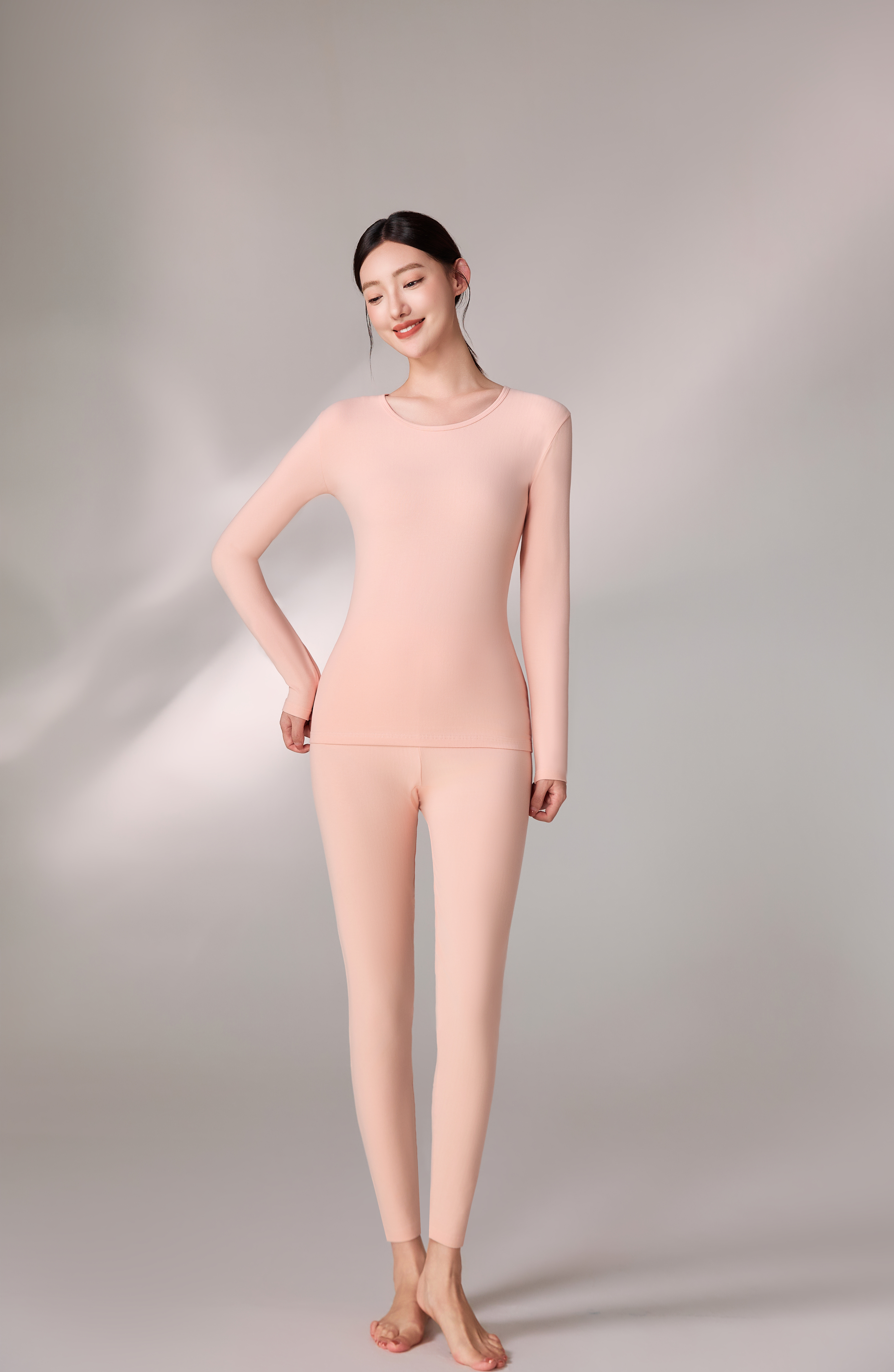 索丽娅保暖内衣套装女士秋冬保暖裤保暖秋裤纯棉莱卡舒适保暖内衣组合