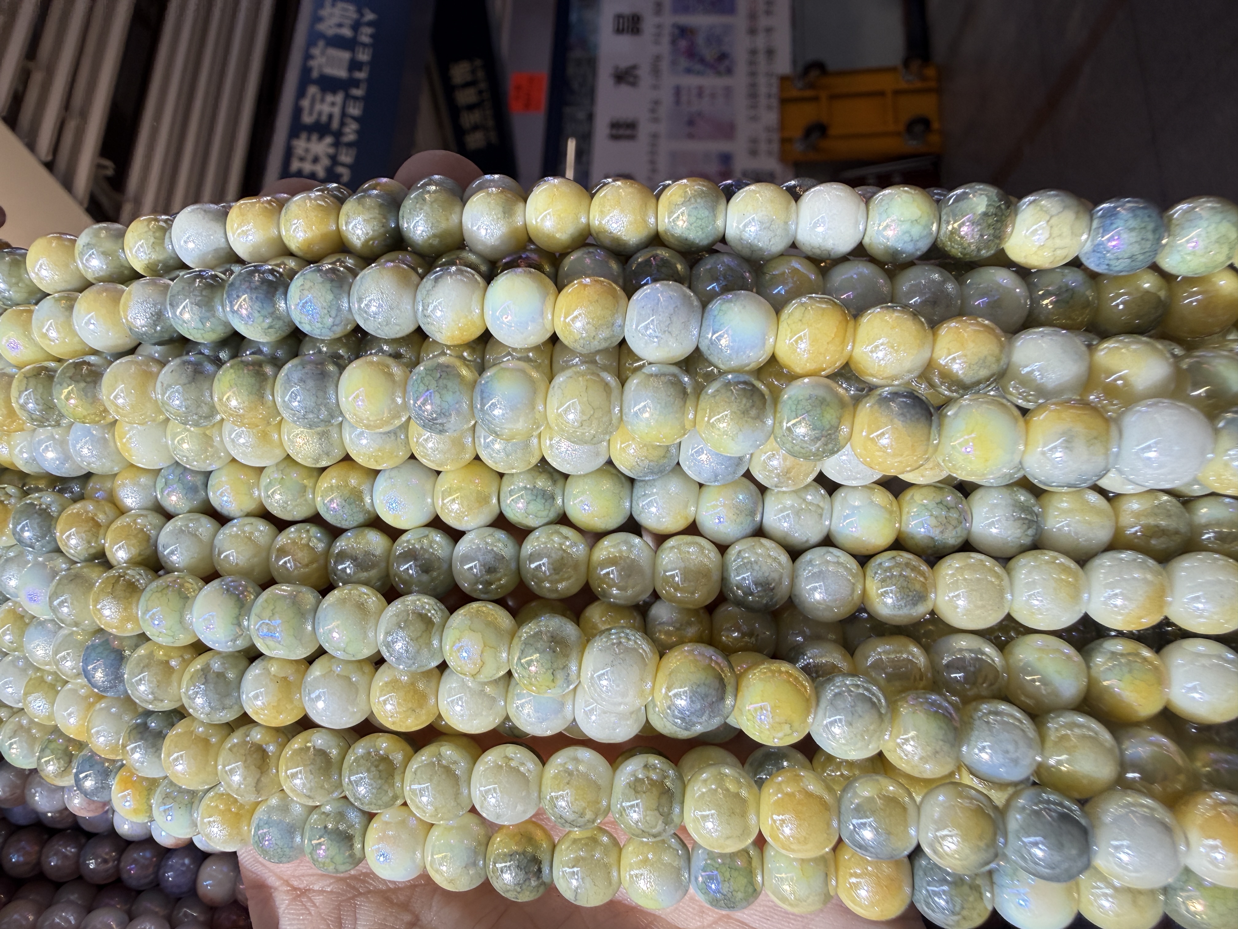 手工串珠材料珍珠木珠DIY手工珠子饰品配件多色串珠包邮