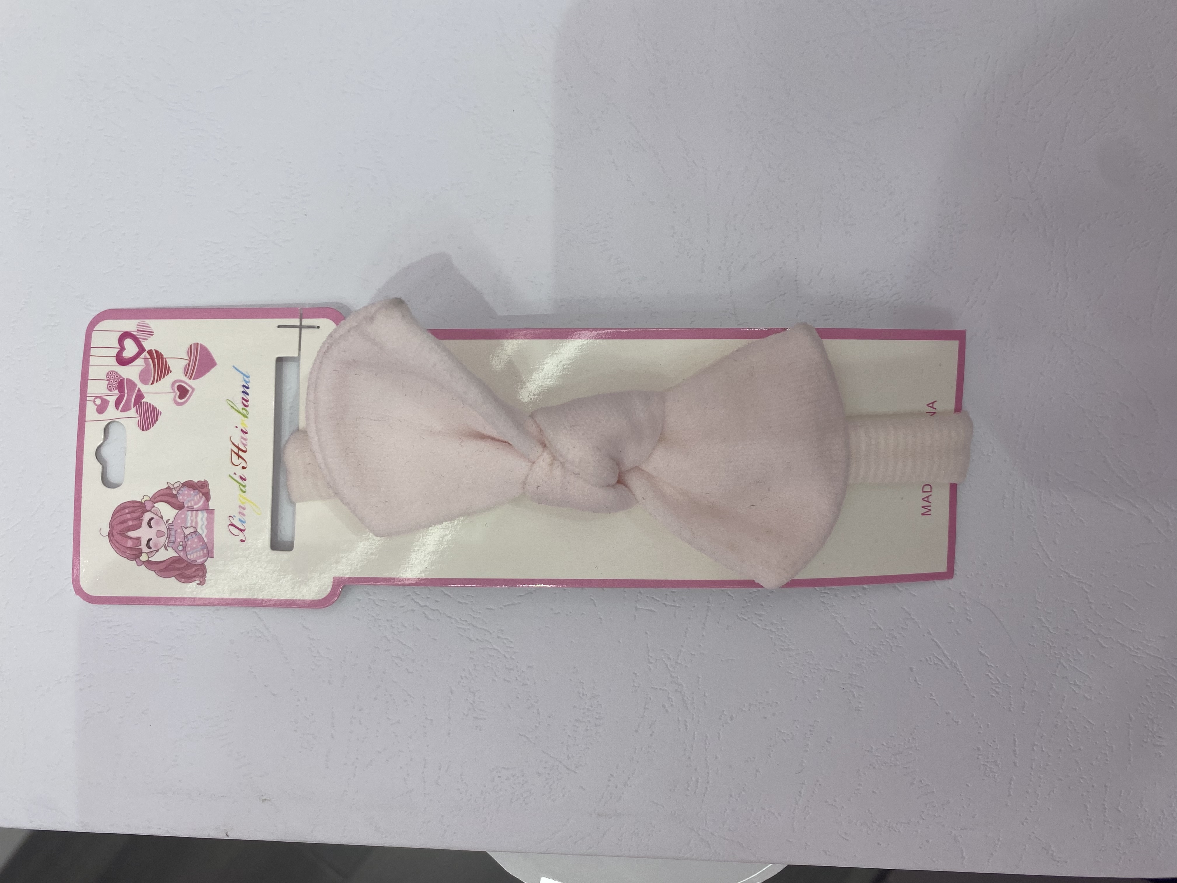 儿童针织带蝴蝶结发带发绳头带