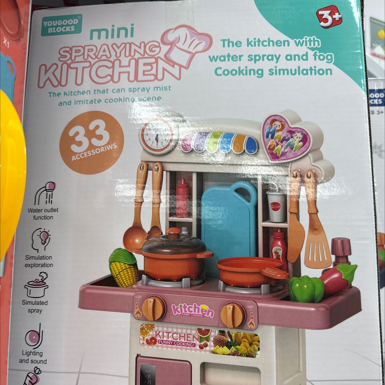 过家家玩具迷你厨房厨具套装益智洗碗机可做饭玩具儿童趣味游戏