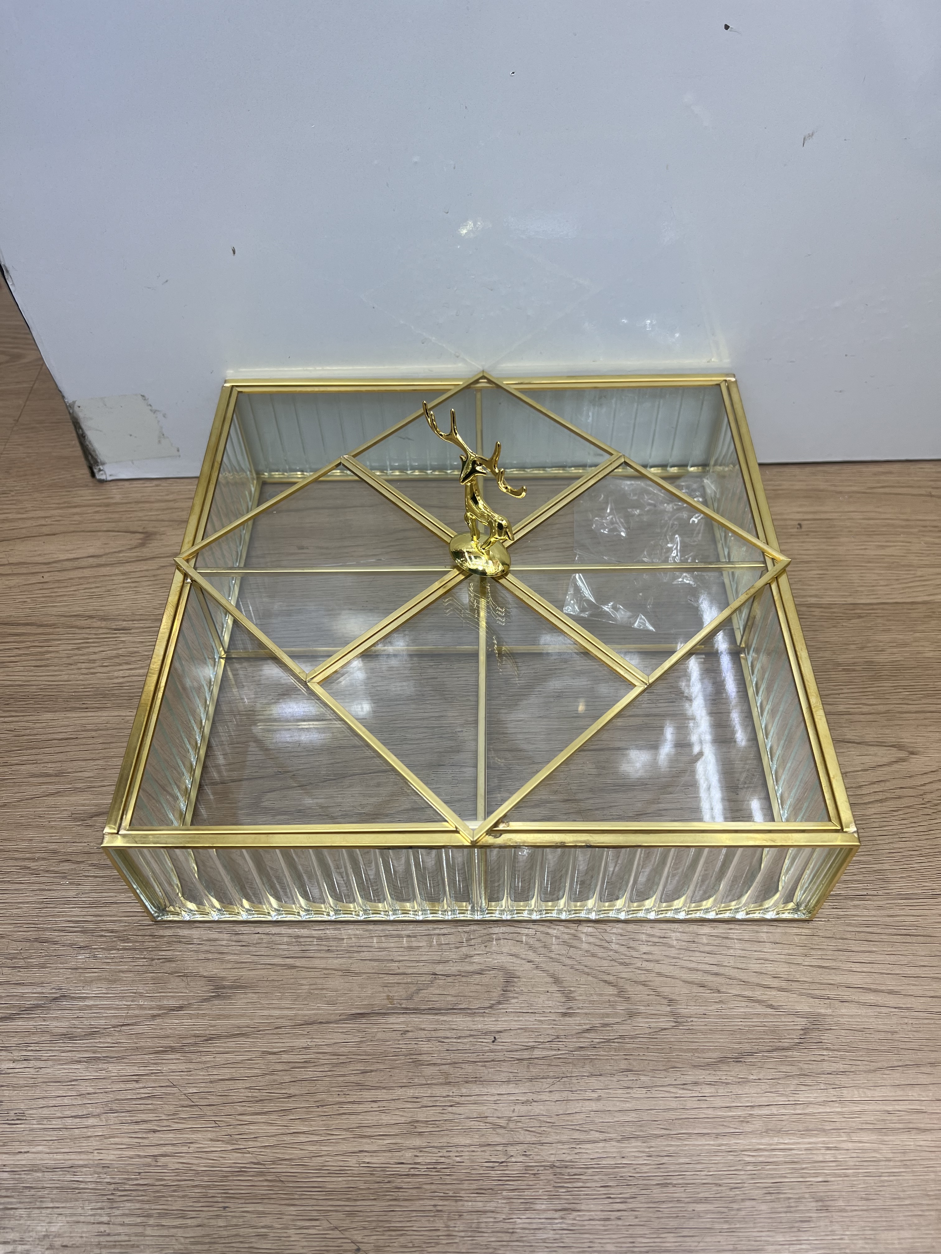 玻璃糖果盒，手工工艺多功能实用装饰品