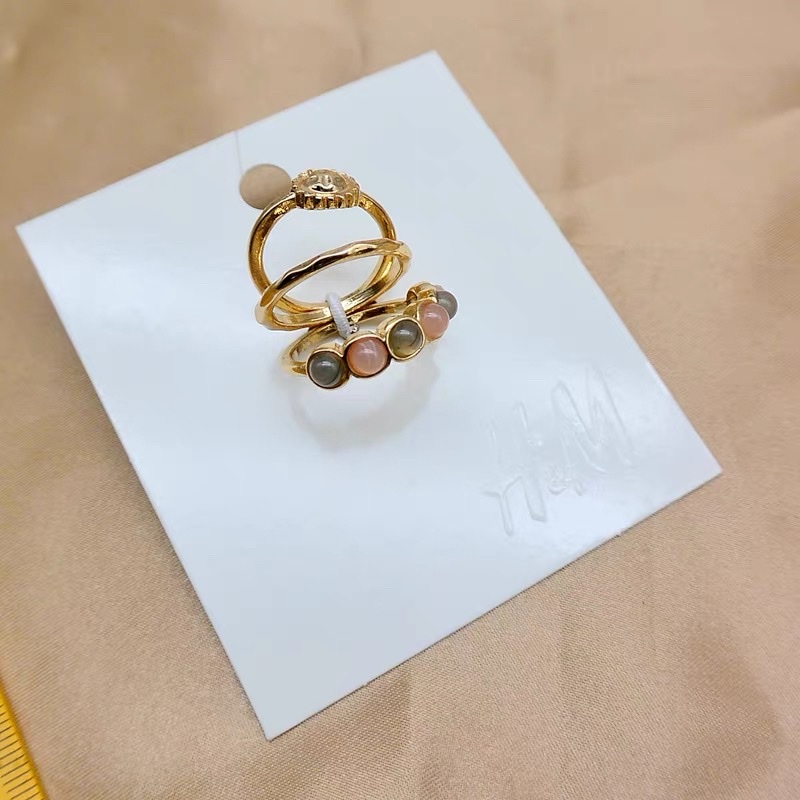 欧美外贸新款时尚小首饰品气质夸张个性百搭金属戒指3件套戒指