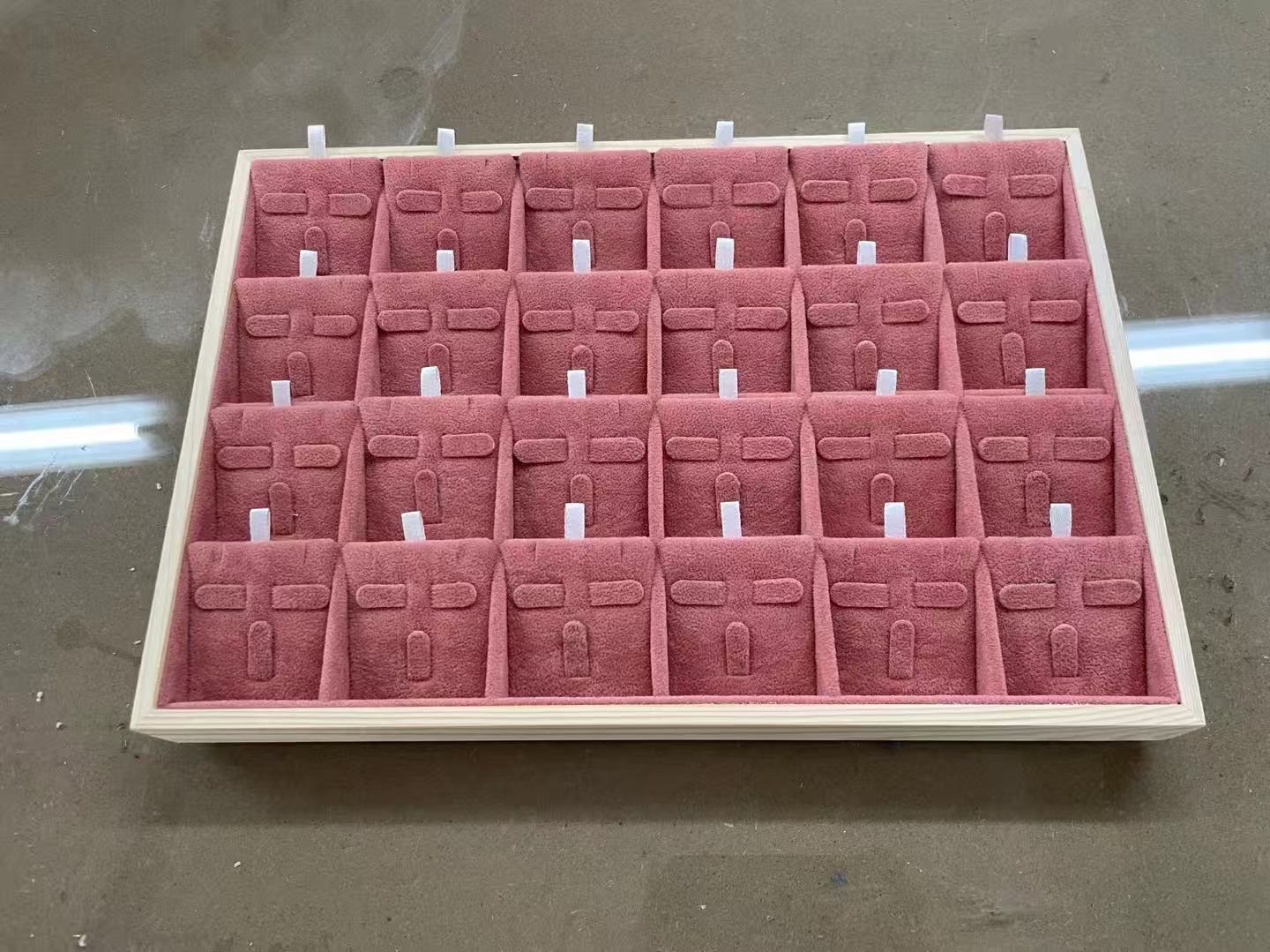 多功能绒布首饰盒卡片手镯吊坠珠宝包装袋饰品收纳托盘