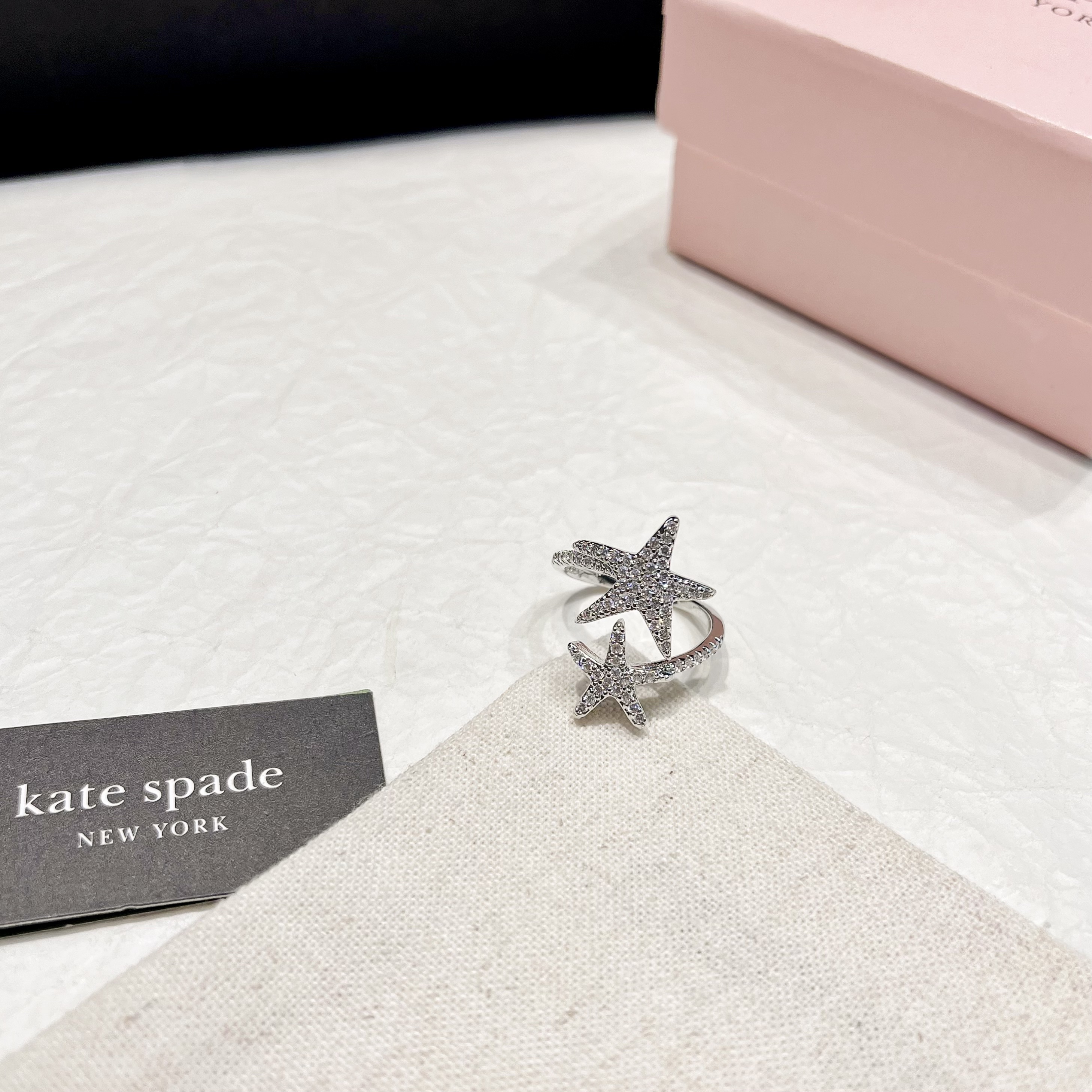 五角星戒指 前开扣 随意调节 不挑手围 百搭时尚个性款