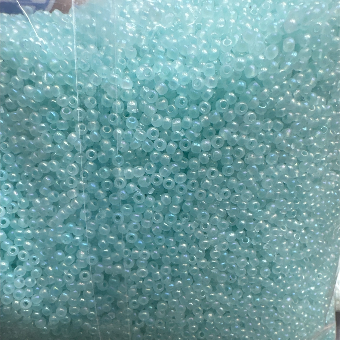 迷你玻璃米珠 细款手工串珠 发绳挂件DIY细节图