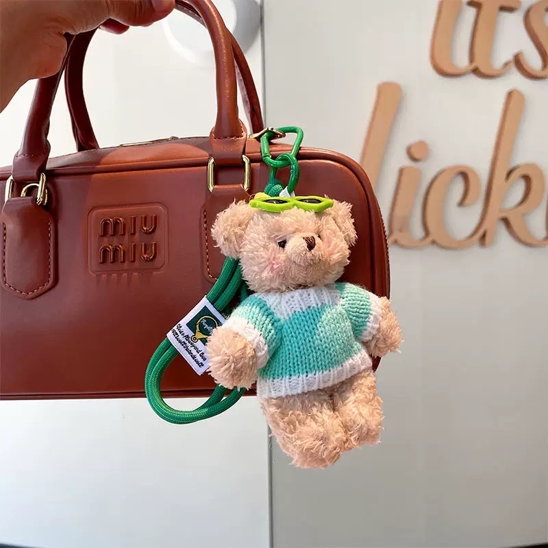 钥匙扣可爱挂件玻璃款多色创意钥匙链装饰品产品图