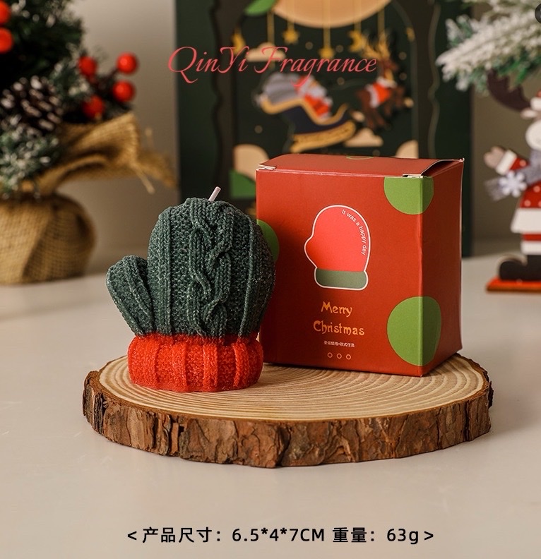 香薰蜡烛派对用香薰蜡烛圣诞节欧洲风格香氛蜡烛香味持久家用装手套外贸出口跨境