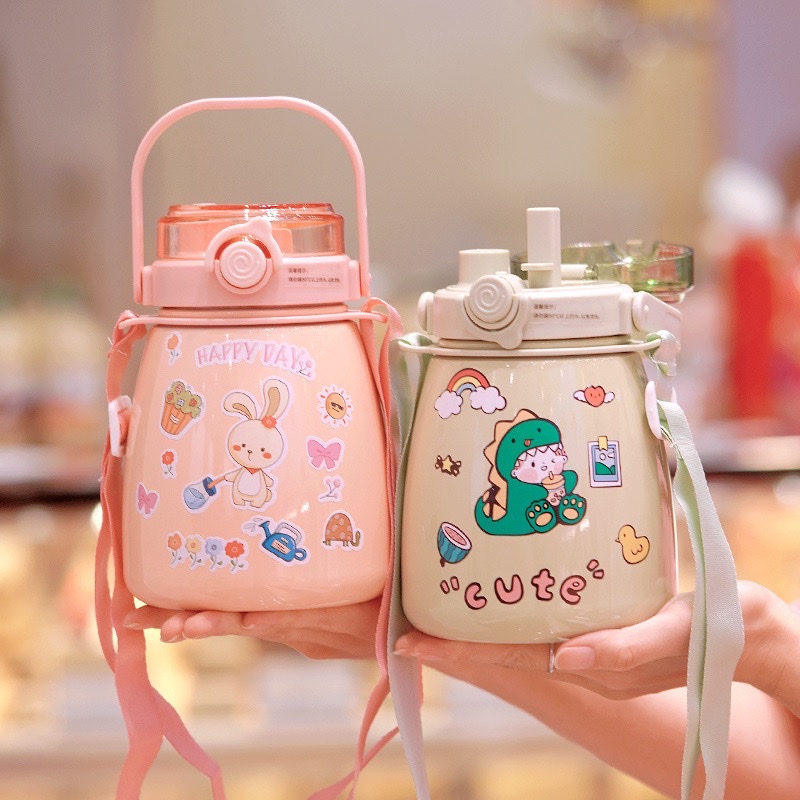 钛合金磁吸保温杯大容量便携水杯不锈钢水壶户外运动杯子