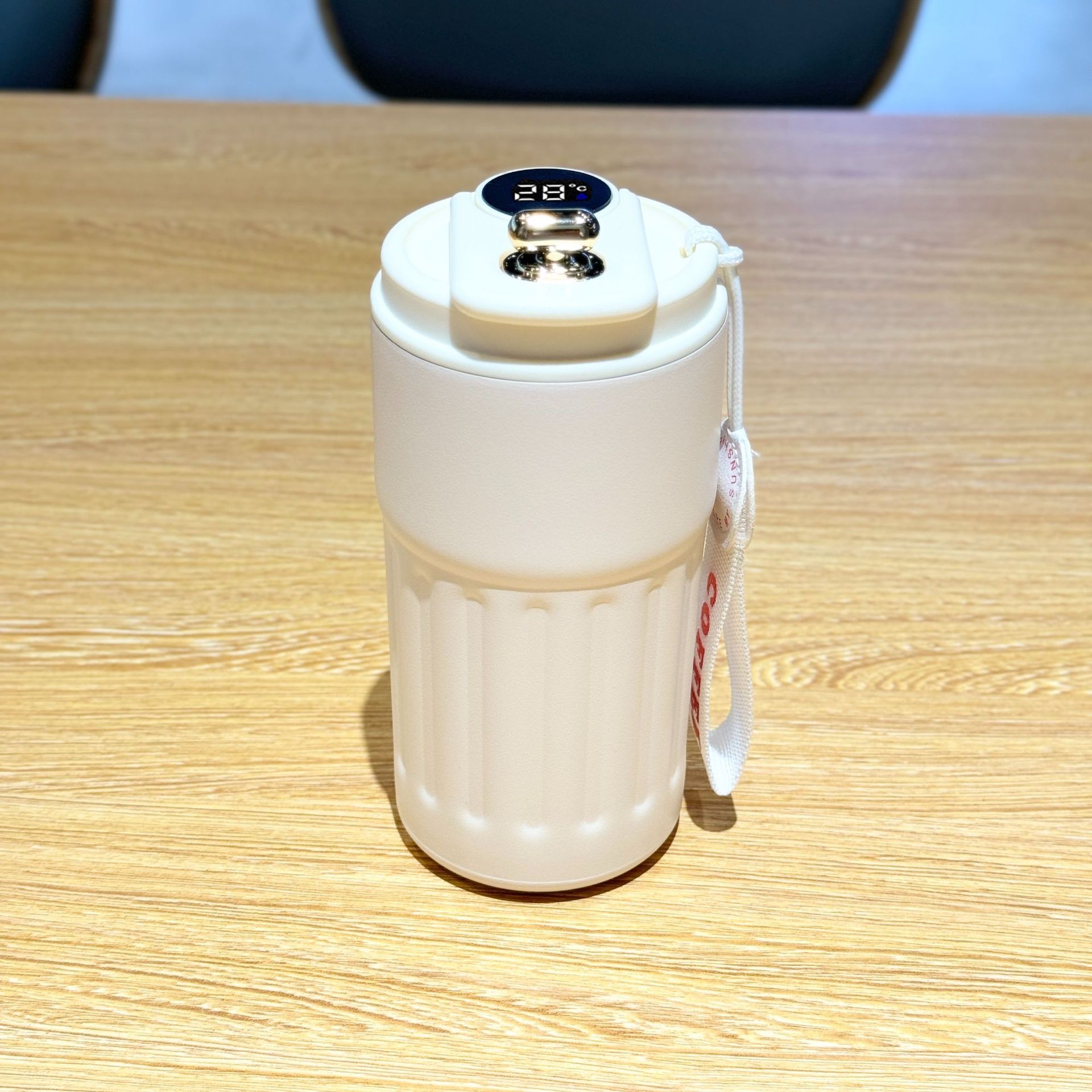 316 stainless steel smart coffee cup, insulated cup, gift, high appearance level, portable drawstring water cup, student travel cup Item Picture